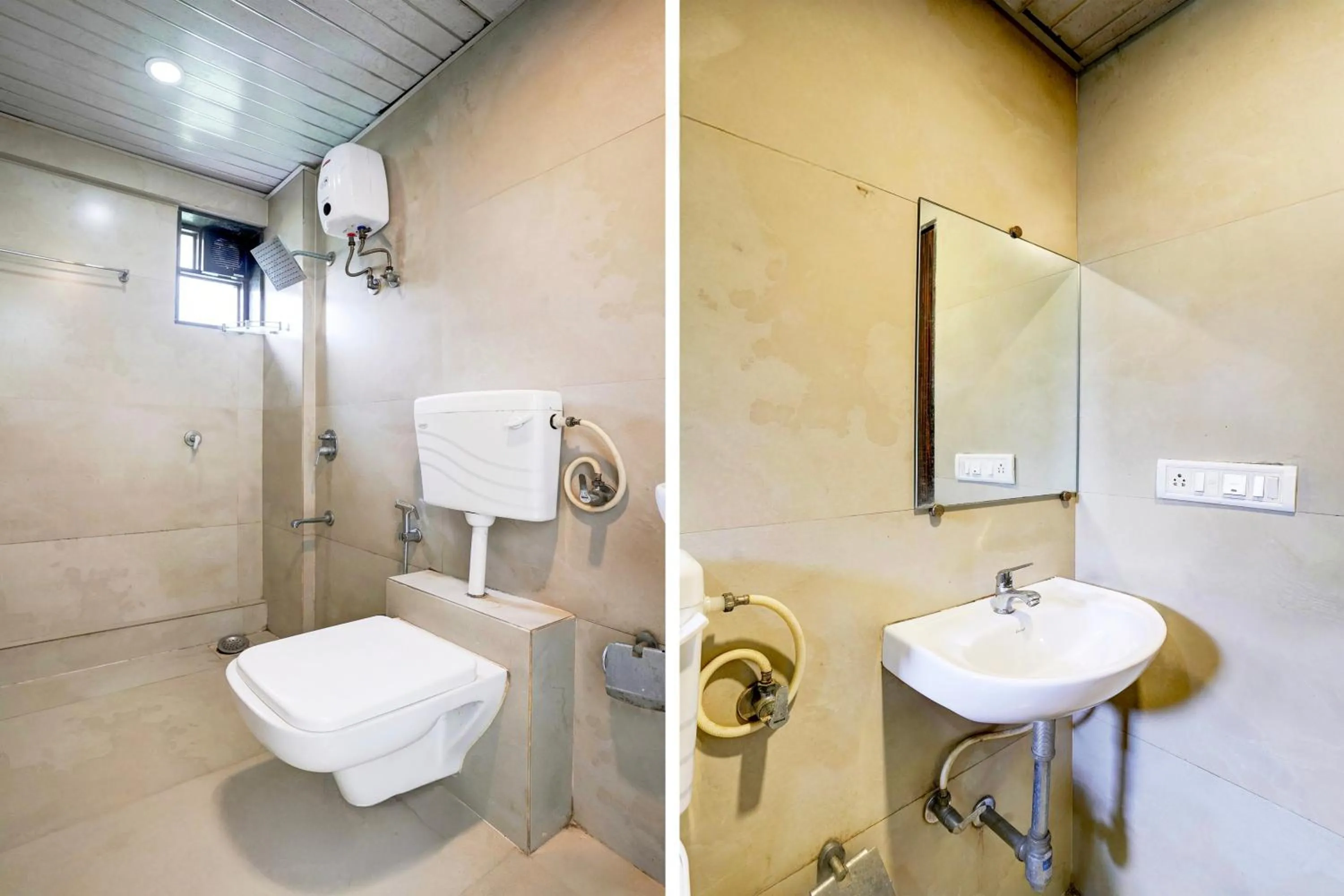 Bathroom in Super Hotel O Seawoods Near Palm Beach Road Formerly Sai Roop