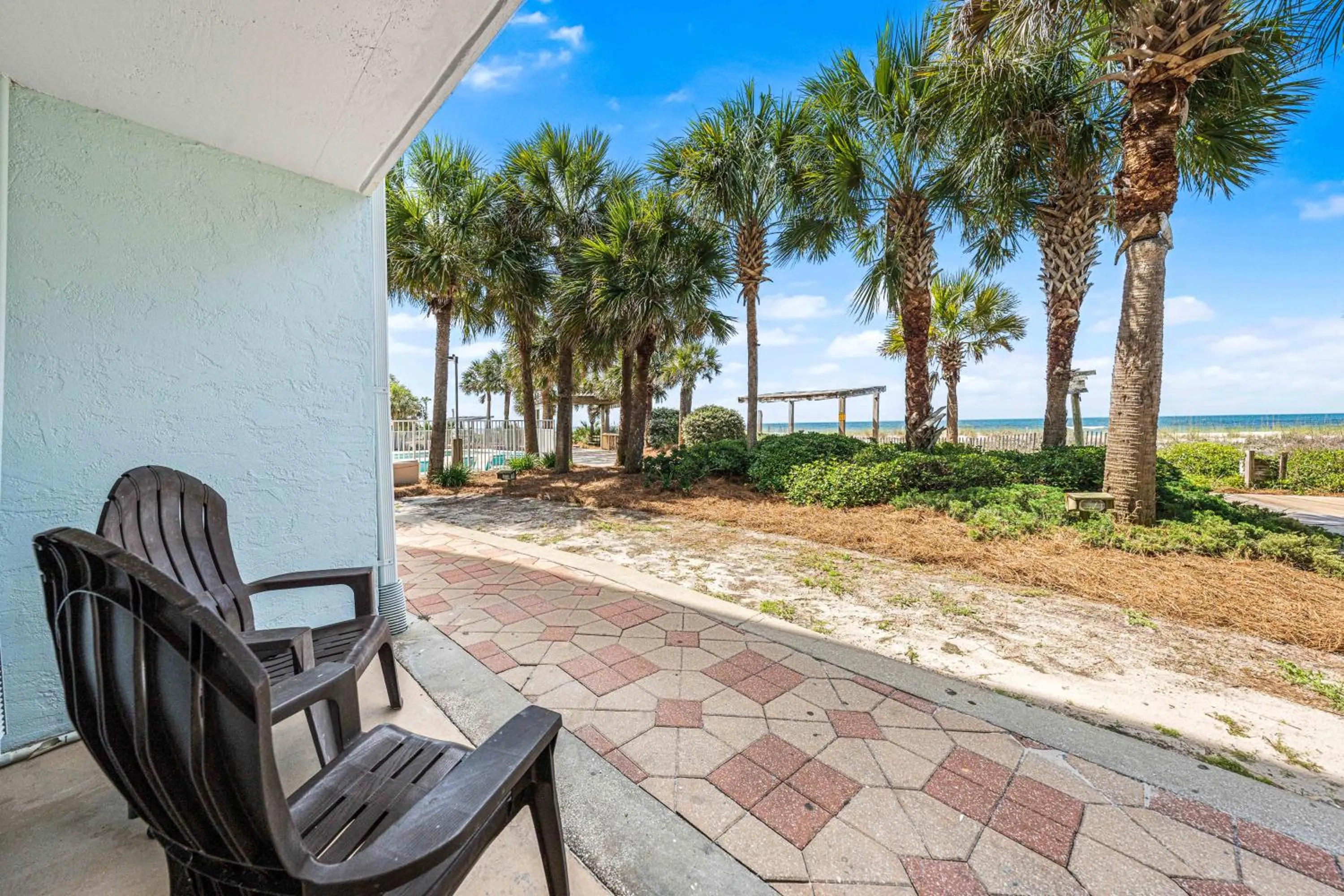 Patio in Boardwalk Beach Hotel