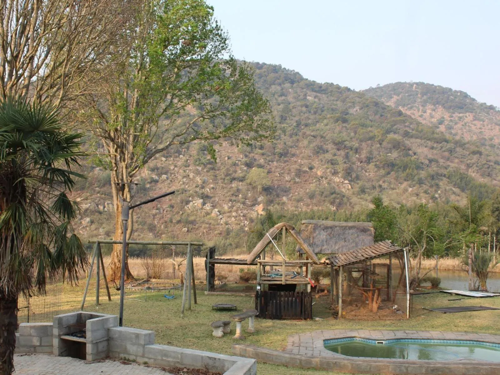Pool view in Emahlathini Guest Farm