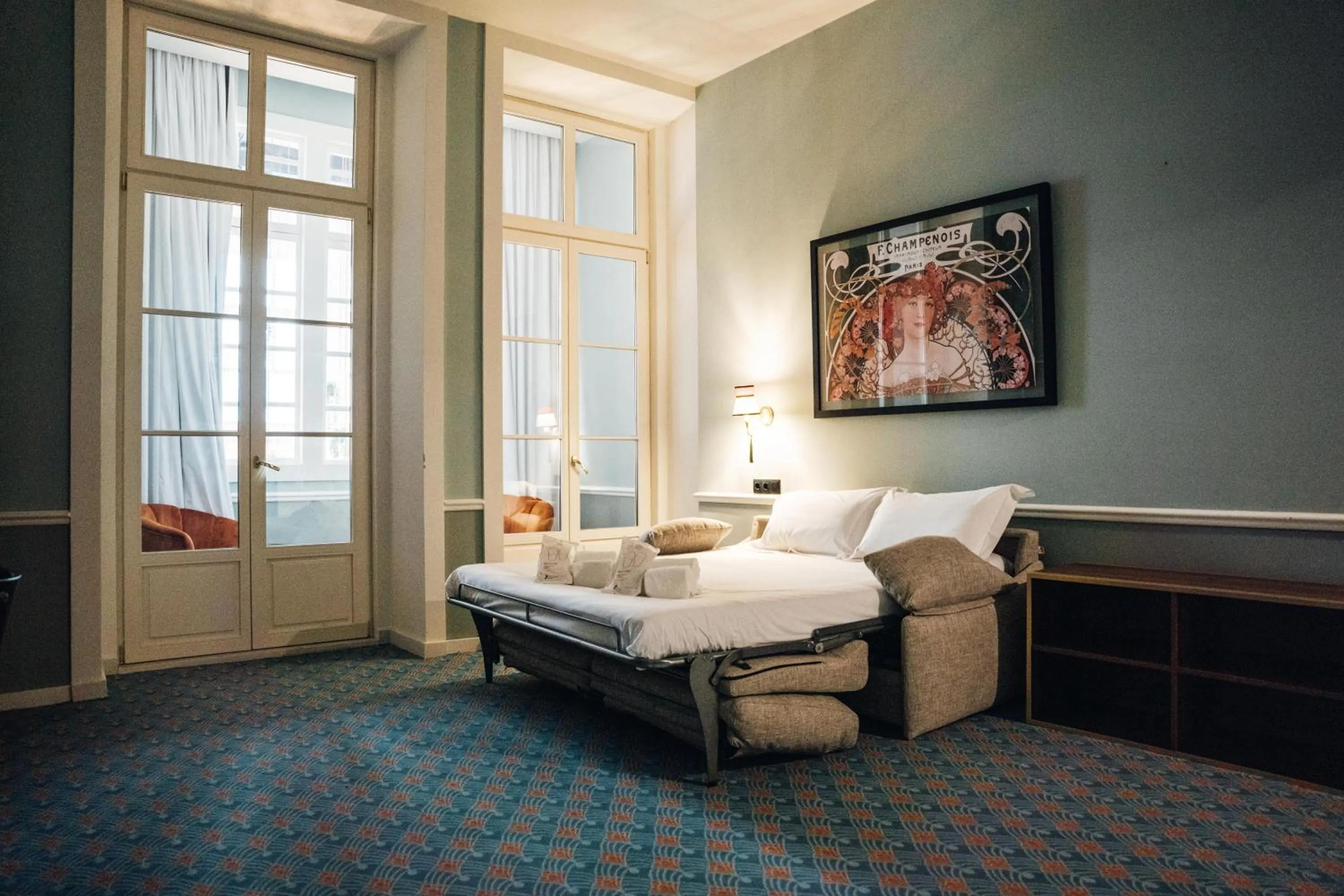 Bed in GRANDE HOTEL PARIS by STAY HOTELS