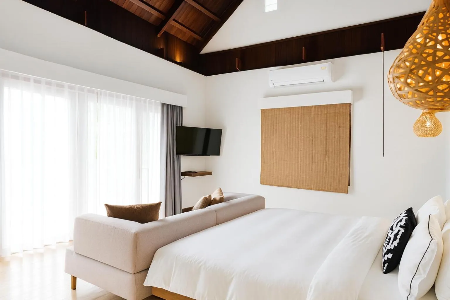 Bedroom, Bed in Villa Nevaeh - Ocean Front Private Villa Kamala Beach