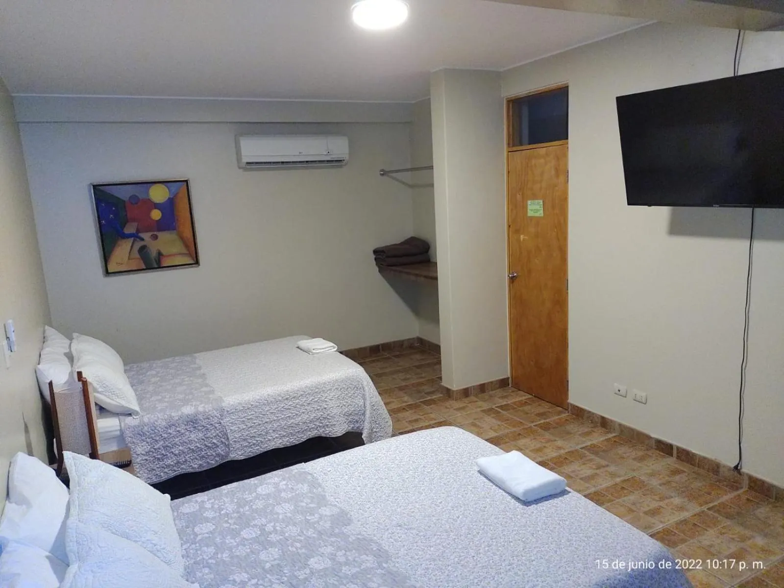 Bed in Hotel El Huacachinero- Hotel Familiar