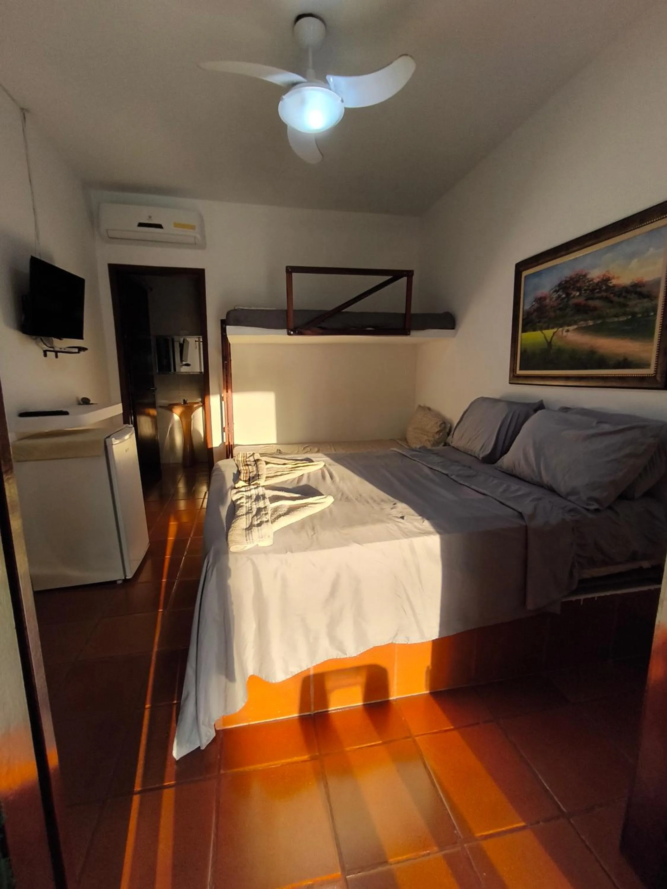 Bed in Pousada Na Praia Ubatuba