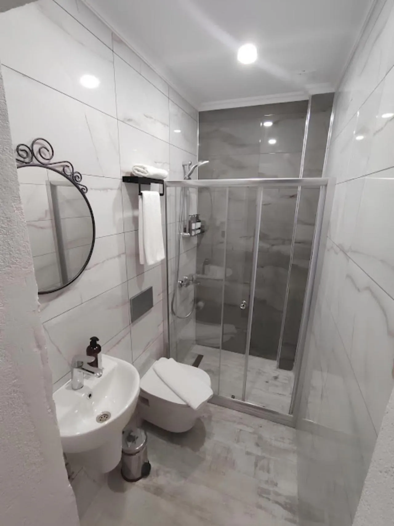 Shower in The Professor's Hotel