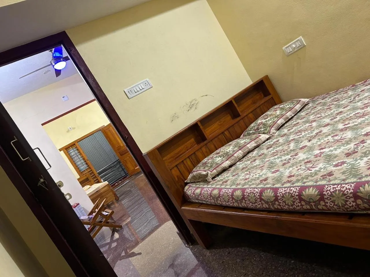 Bed in Devatha Homestay, Guest House, Hotel,Dharmasthala-2