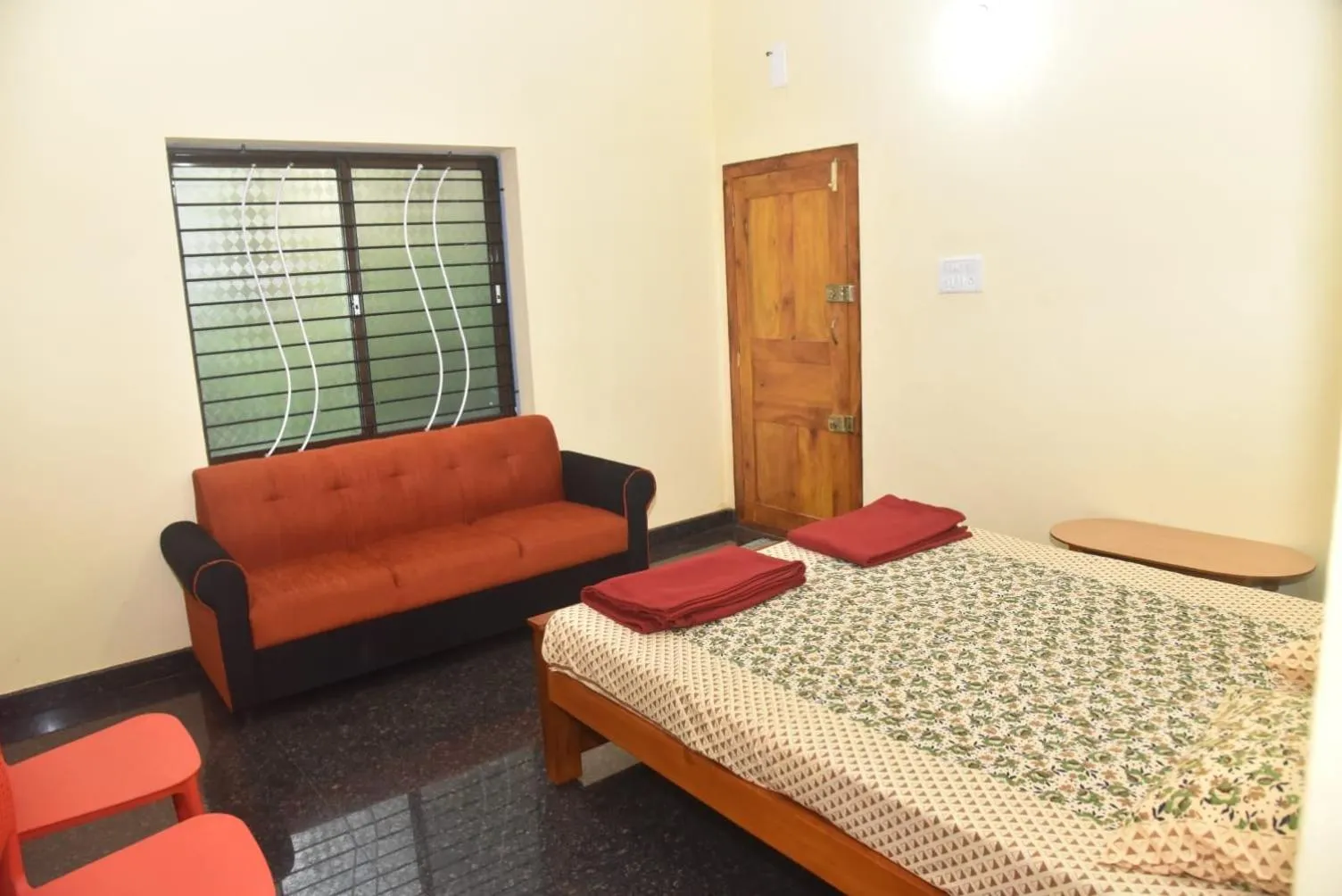 Bed in Devatha Homestay, Guest House, Hotel,Dharmasthala-2