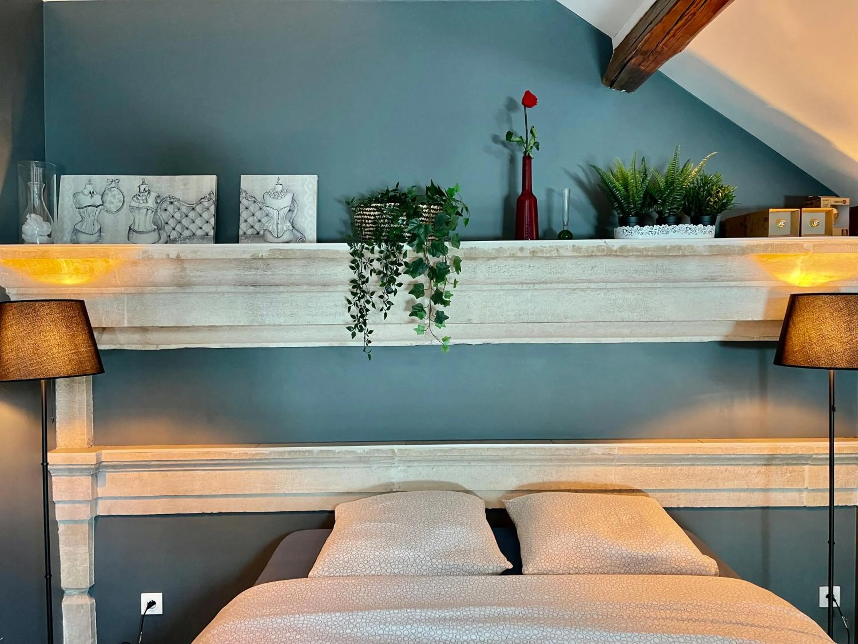 Bedroom, Bed in Beauregard home