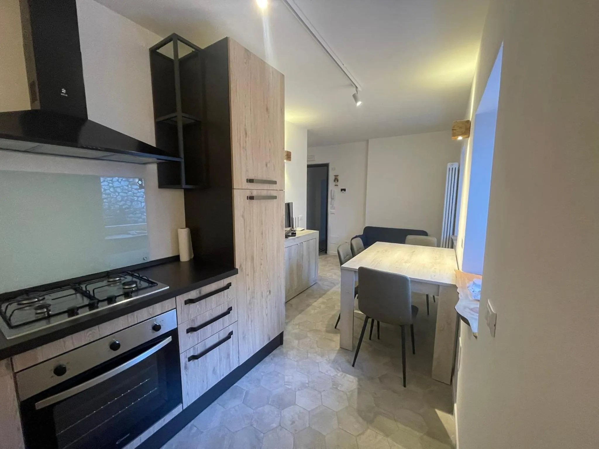 Kitchen or kitchenette in SnowLake Suite & Apartment