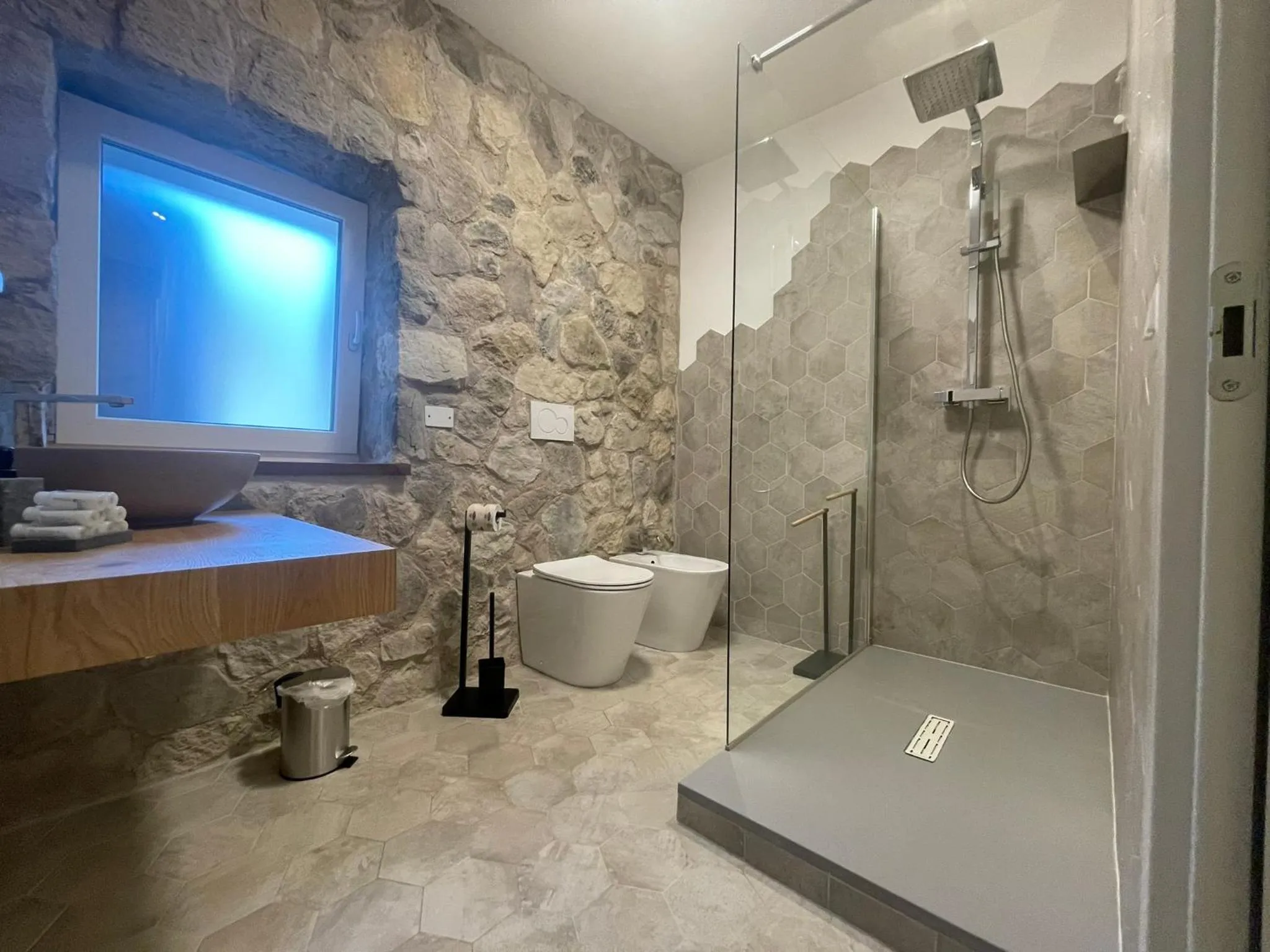Shower in SnowLake Suite & Apartment