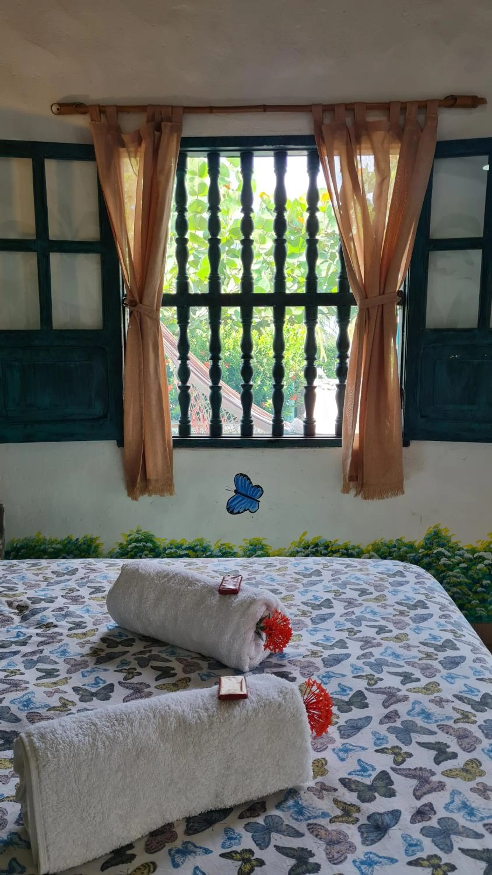 Bed in Eco-Hotel Chevere Beach