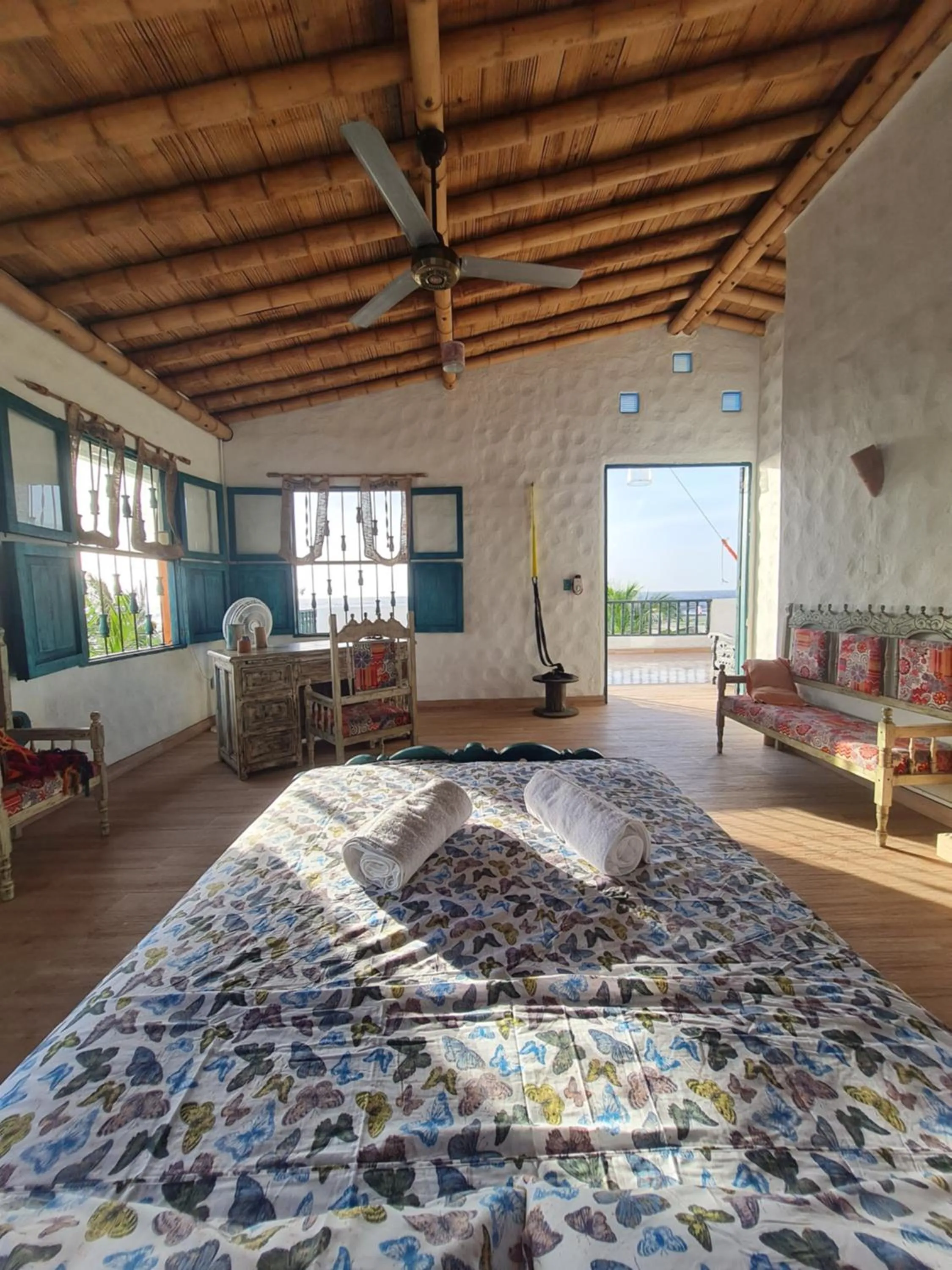 Bed in Eco-Hotel Chevere Beach