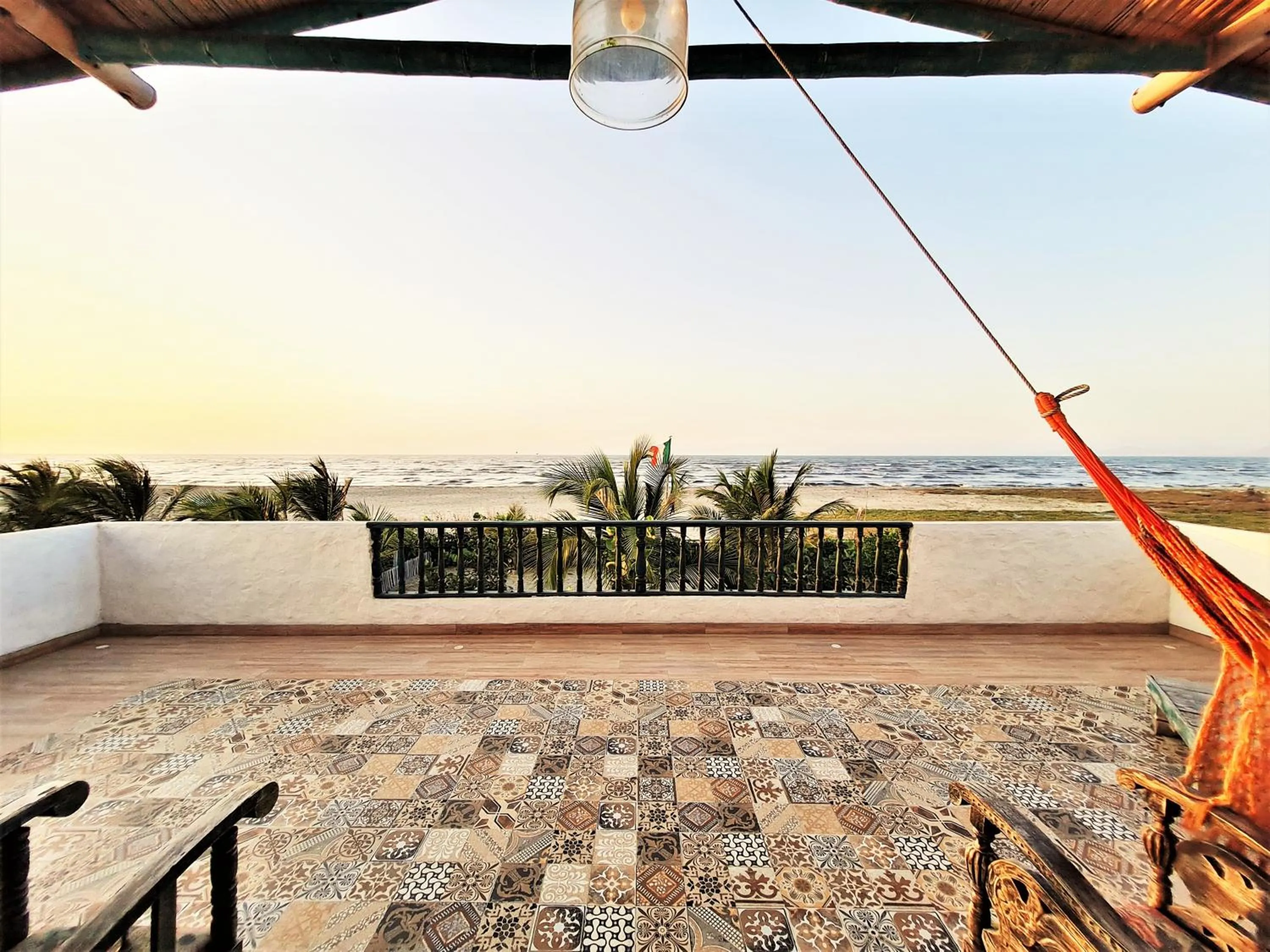 Balcony/Terrace in Eco-Hotel Chevere Beach