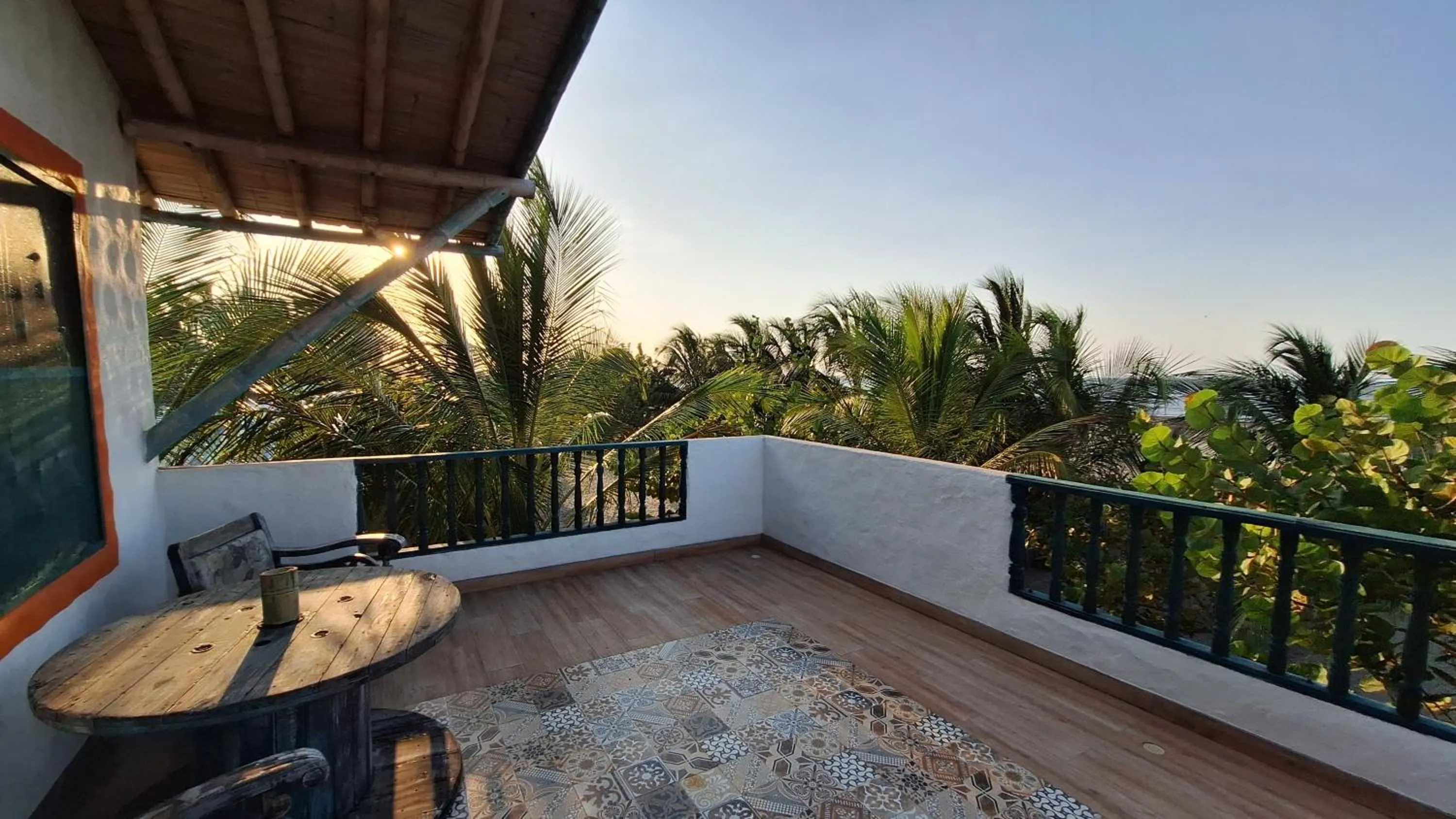 Balcony/Terrace in Eco-Hotel Chevere Beach