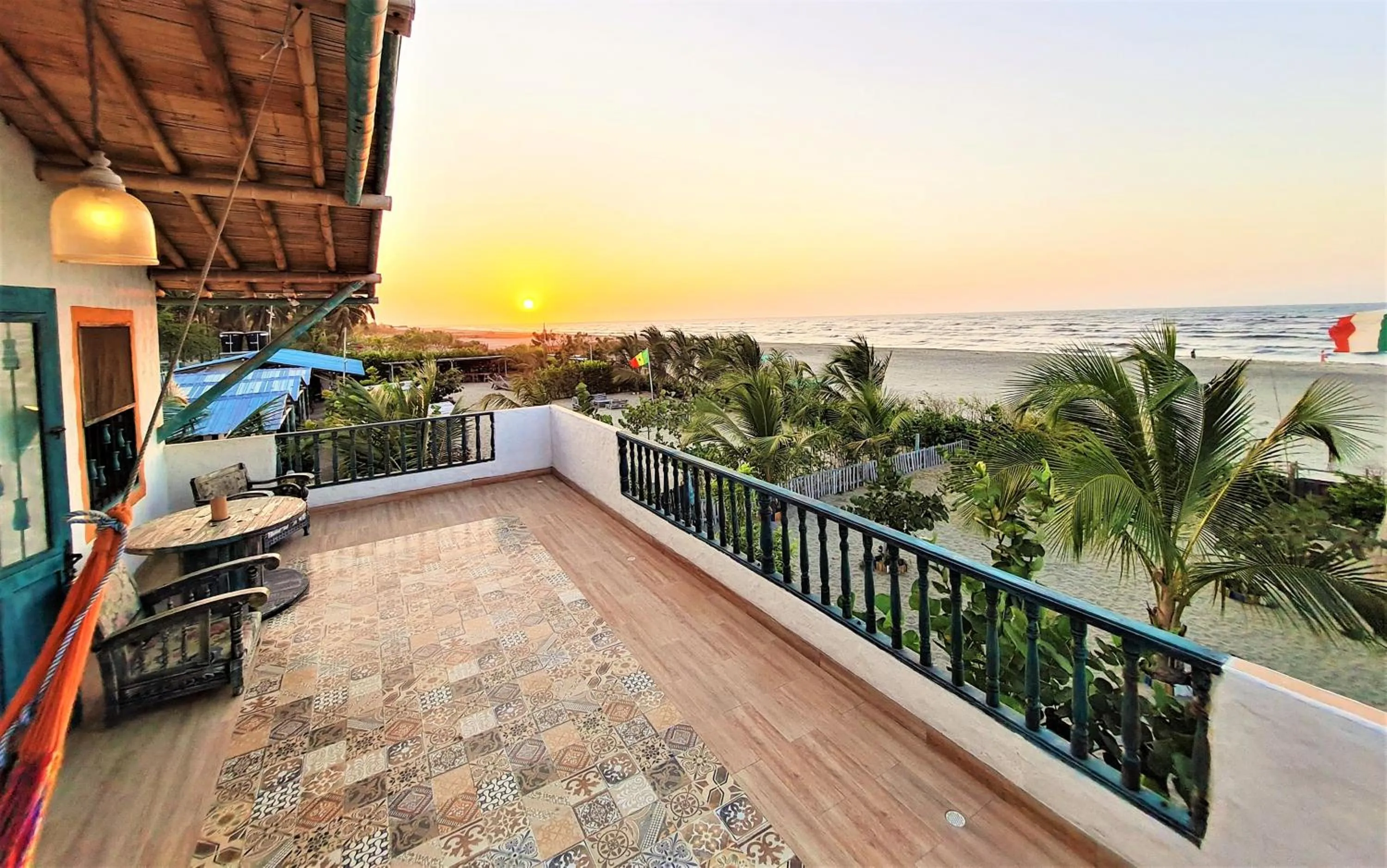 Balcony/Terrace in Eco-Hotel Chevere Beach
