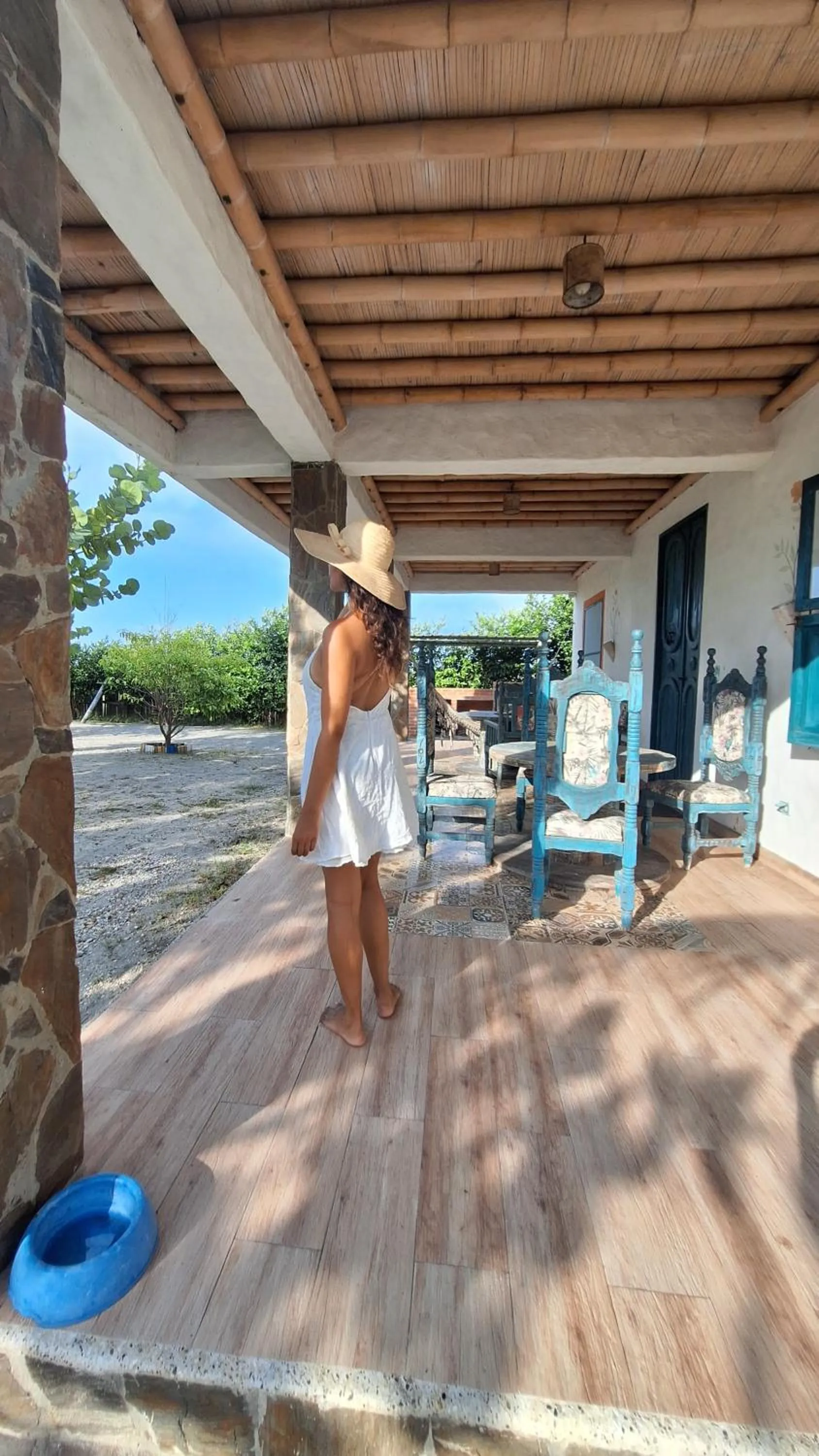 Balcony/Terrace in Eco-Hotel Chevere Beach