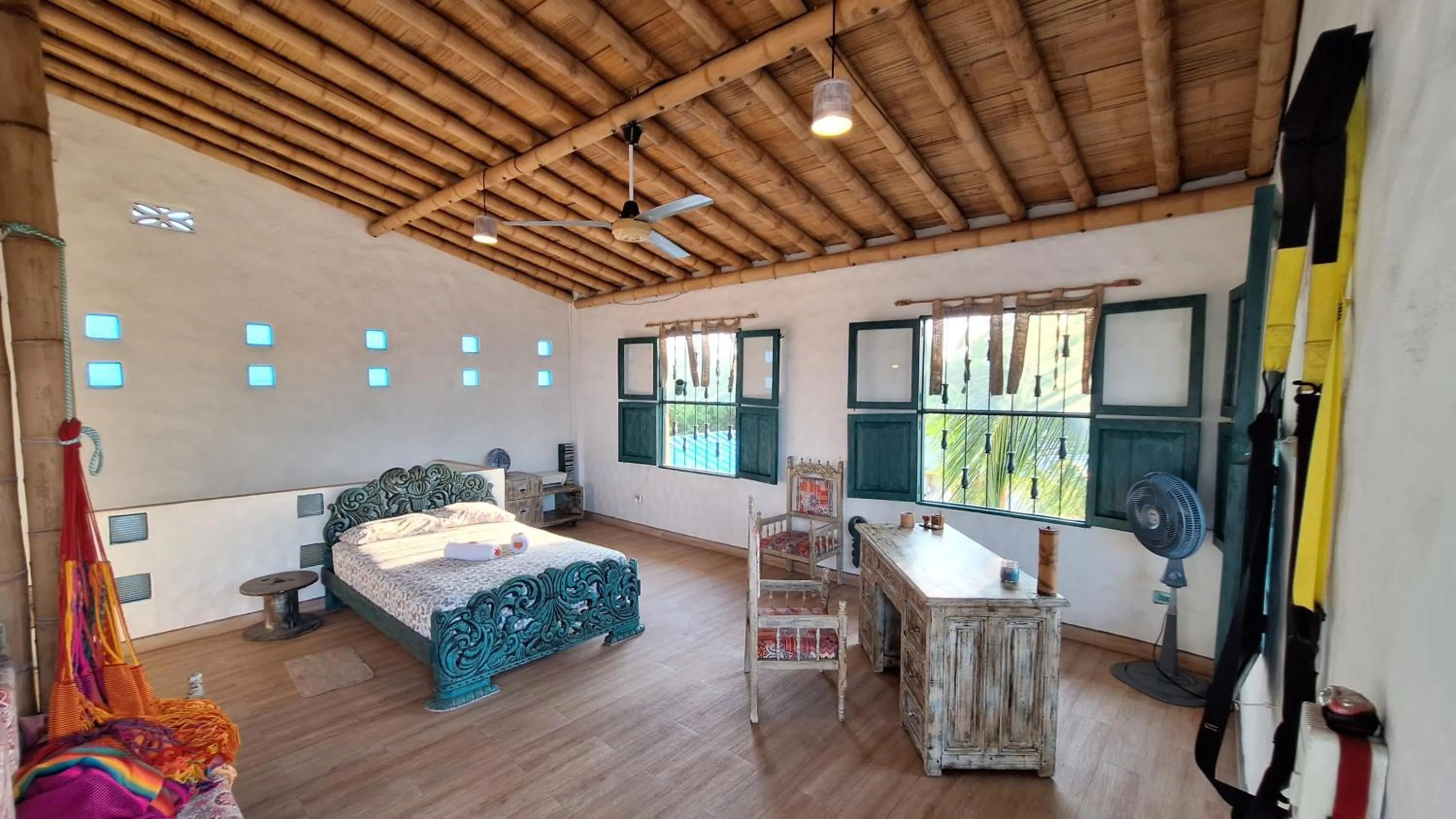 Bed in Eco-Hotel Chevere Beach