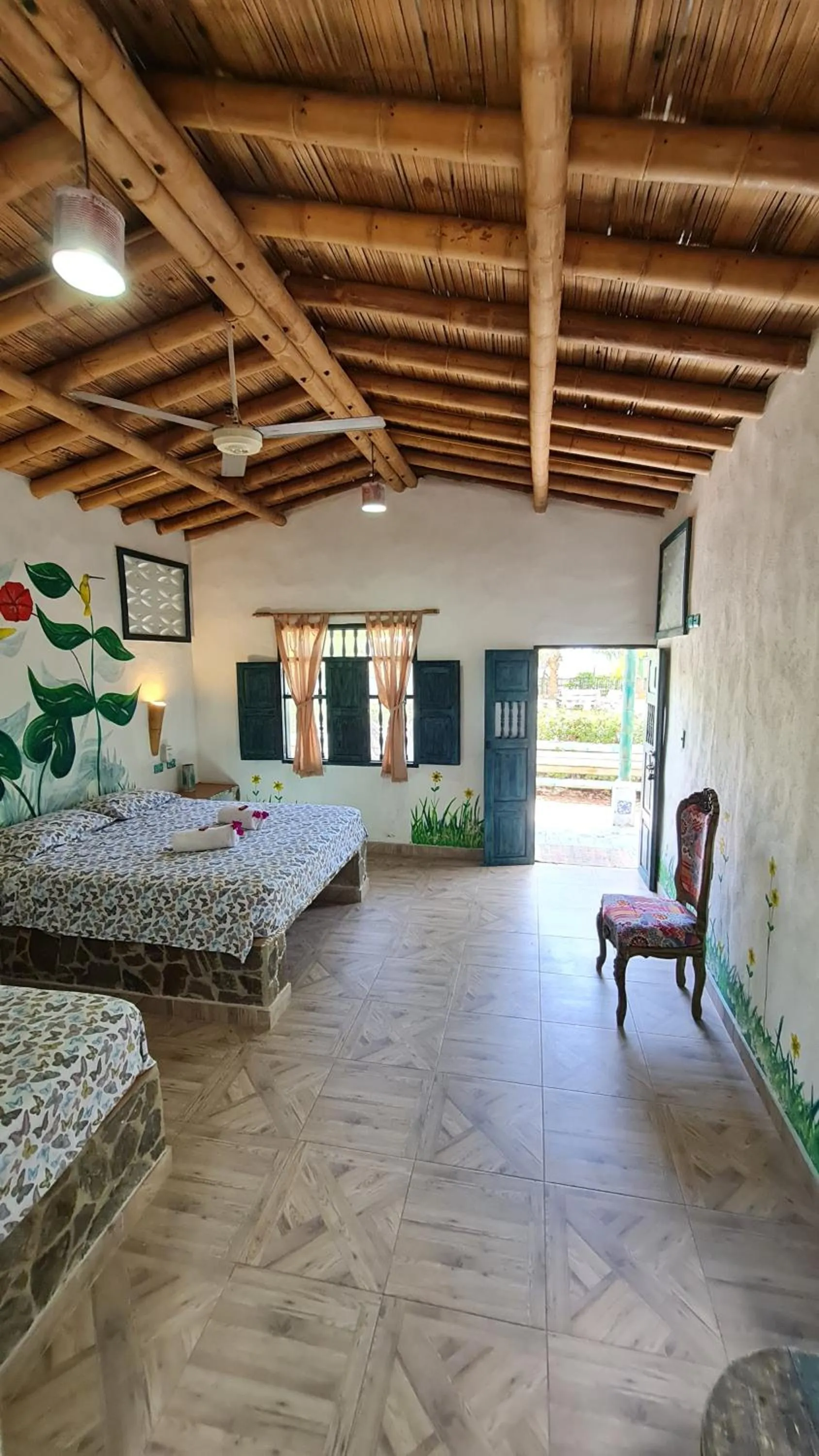 Bedroom, Bed in Eco-Hotel Chevere Beach