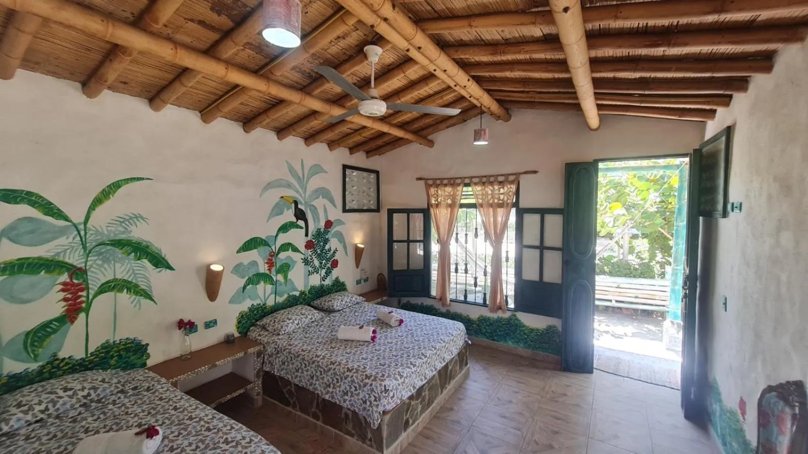 Bed in Eco-Hotel Chevere Beach