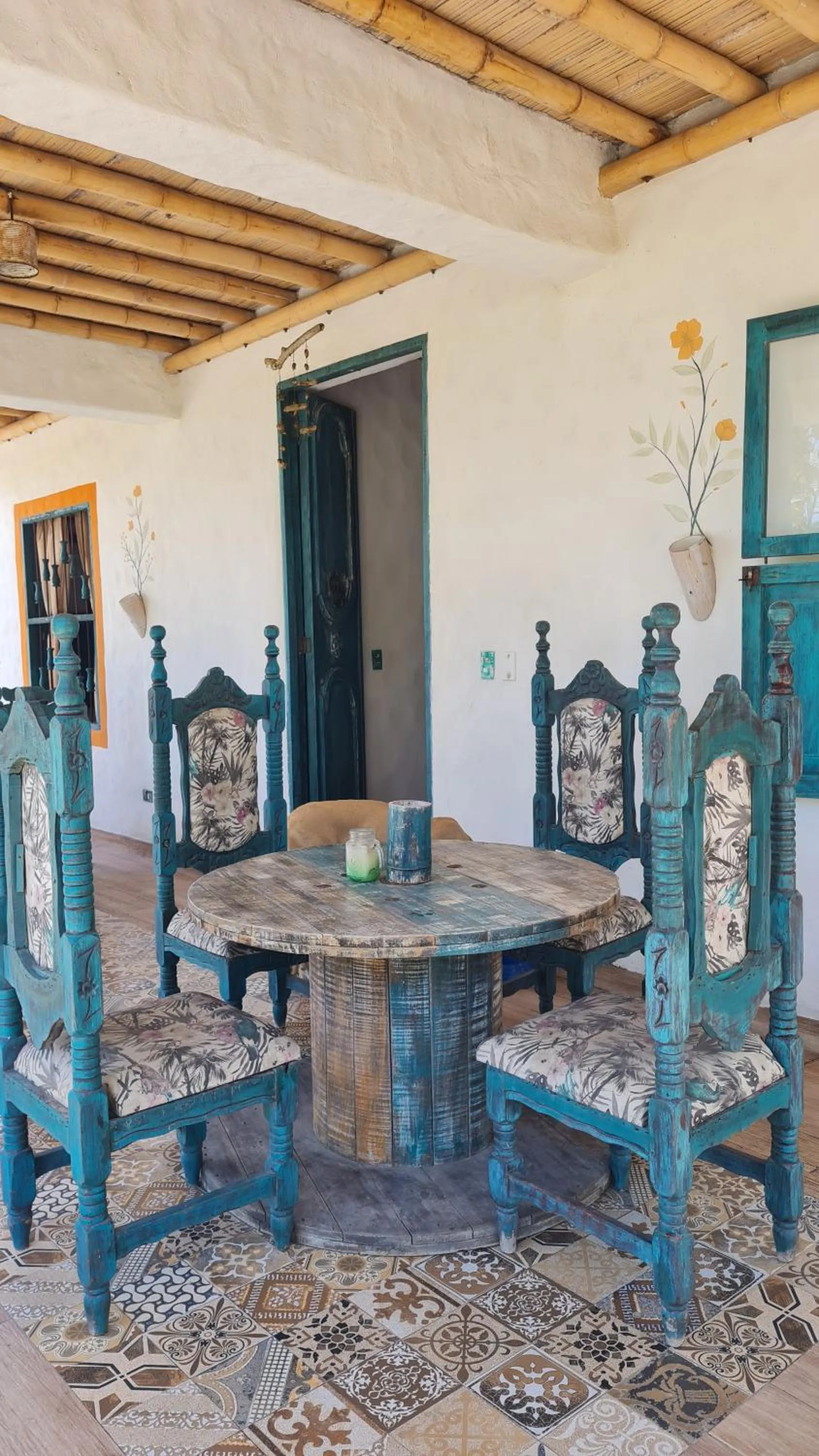 Dining area in Eco-Hotel Chevere Beach