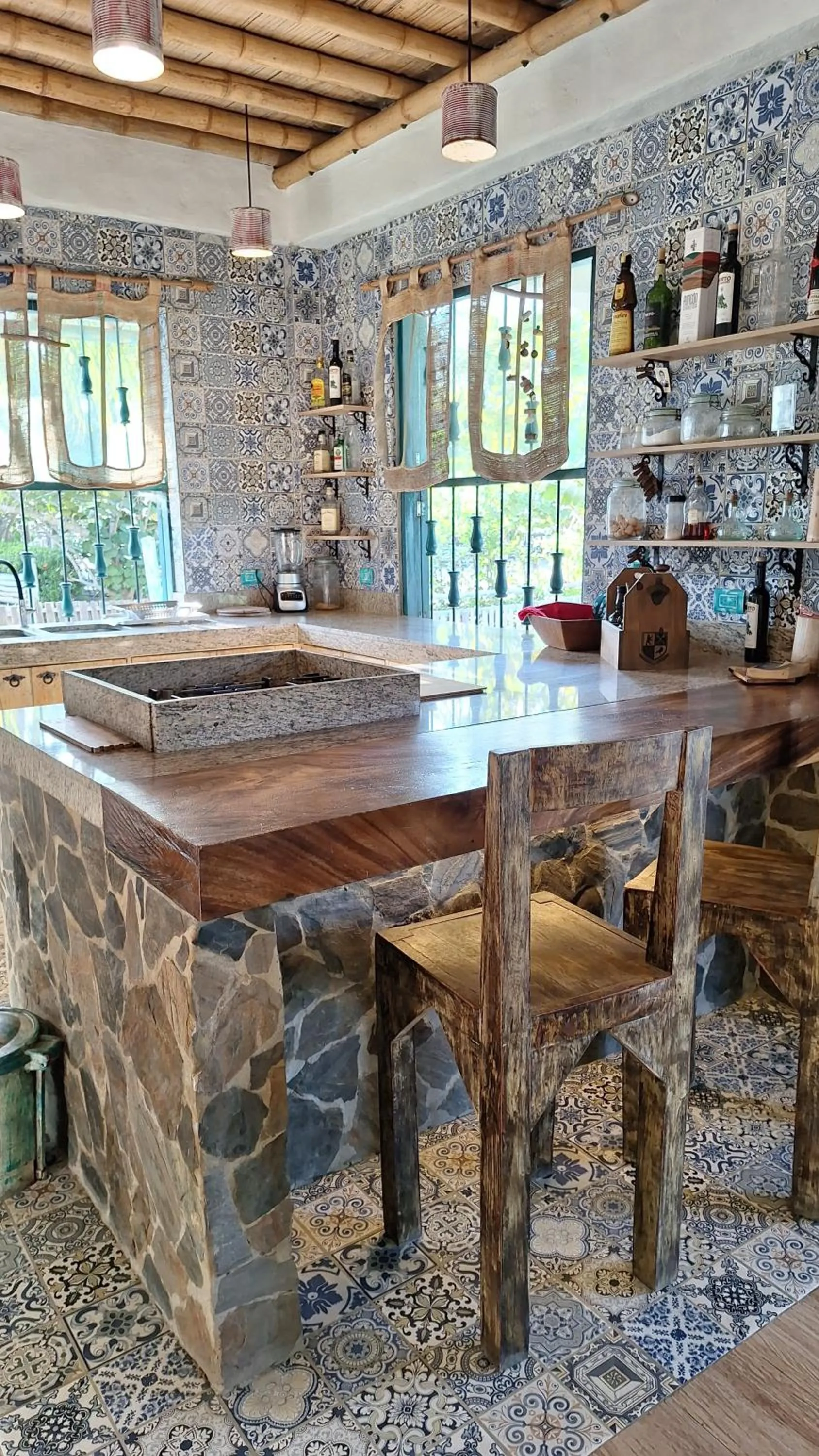 kitchen in Eco-Hotel Chevere Beach