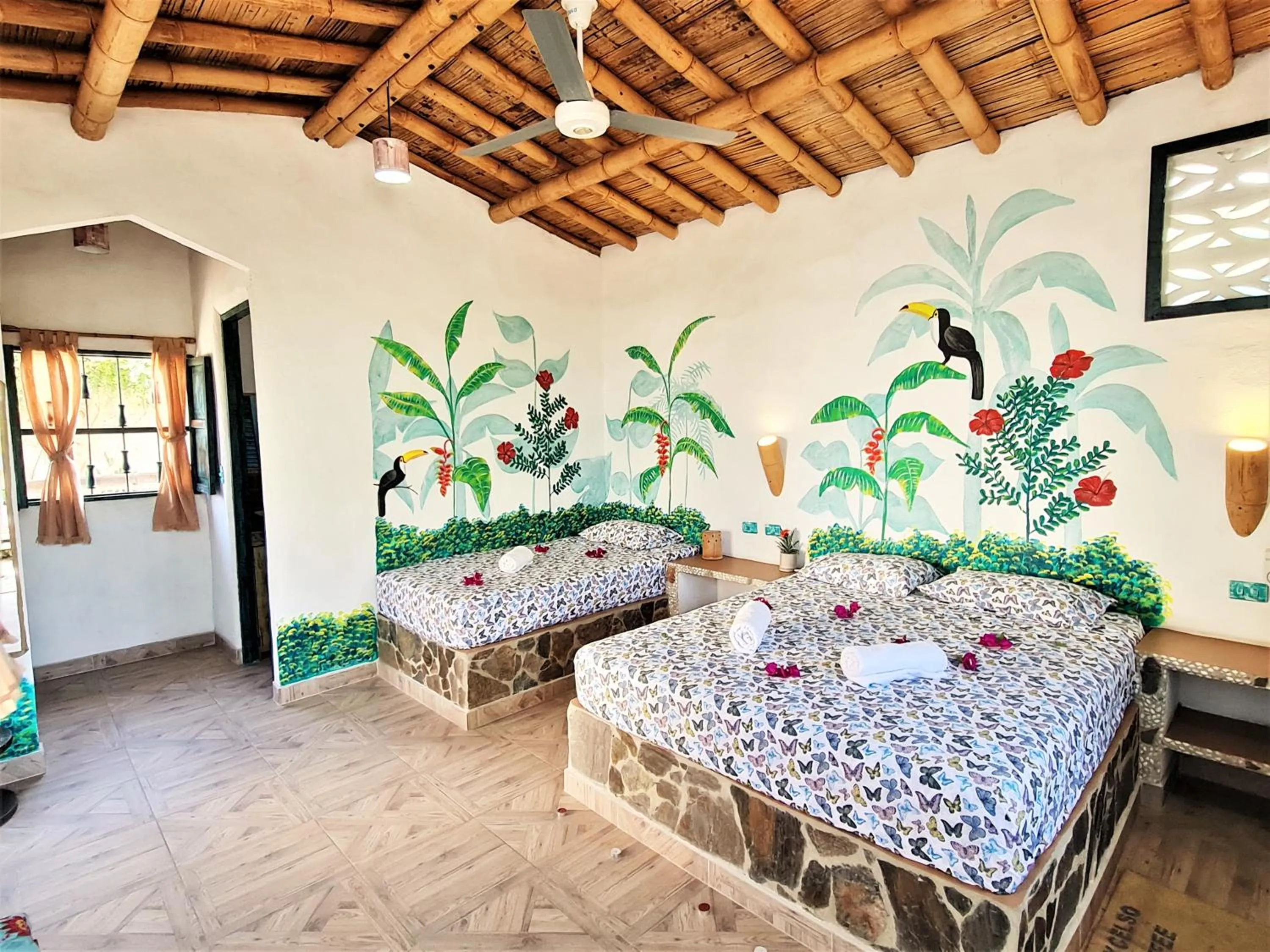 Bedroom in Eco-Hotel Chevere Beach