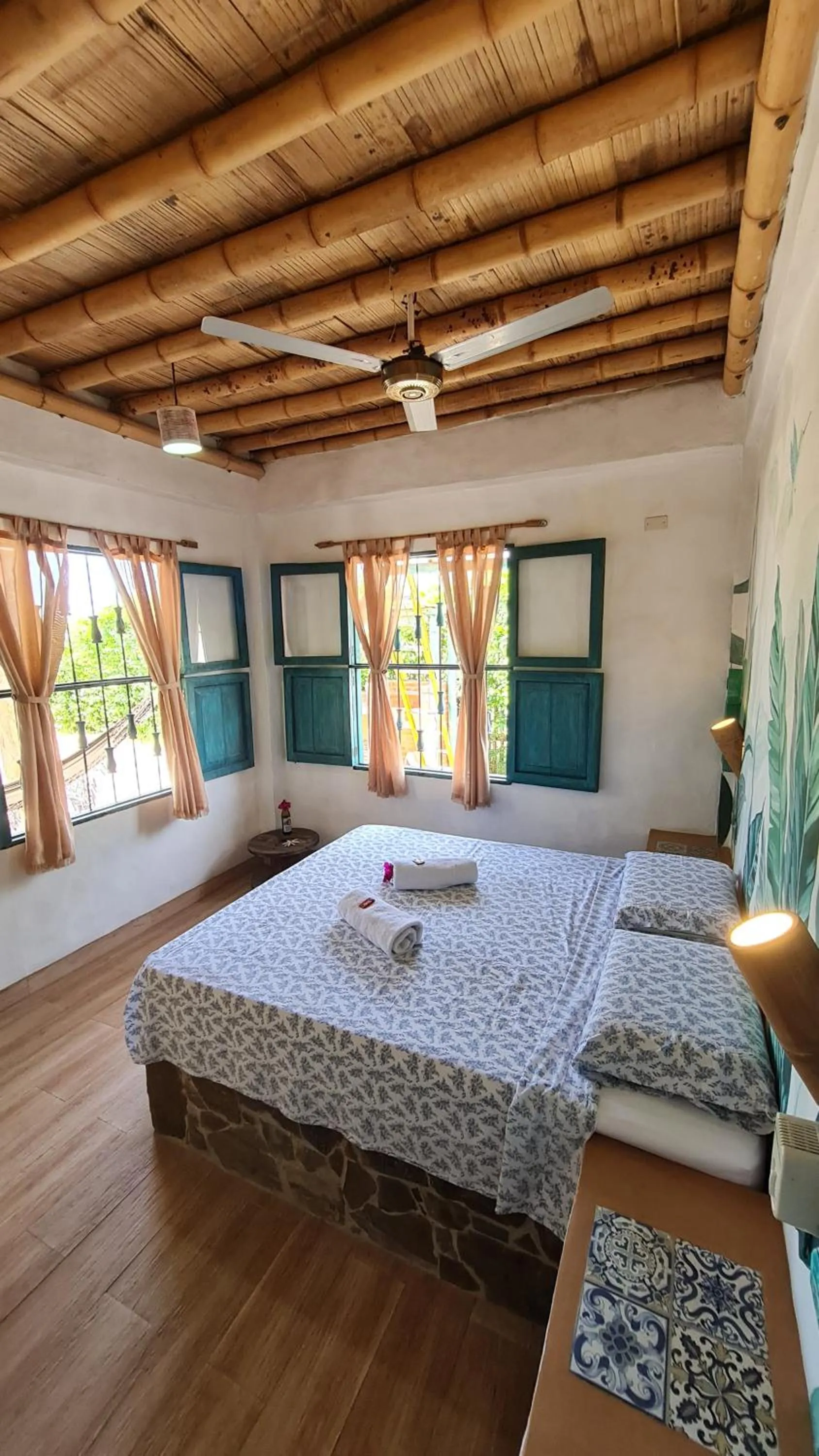 Bedroom, Bed in Eco-Hotel Chevere Beach