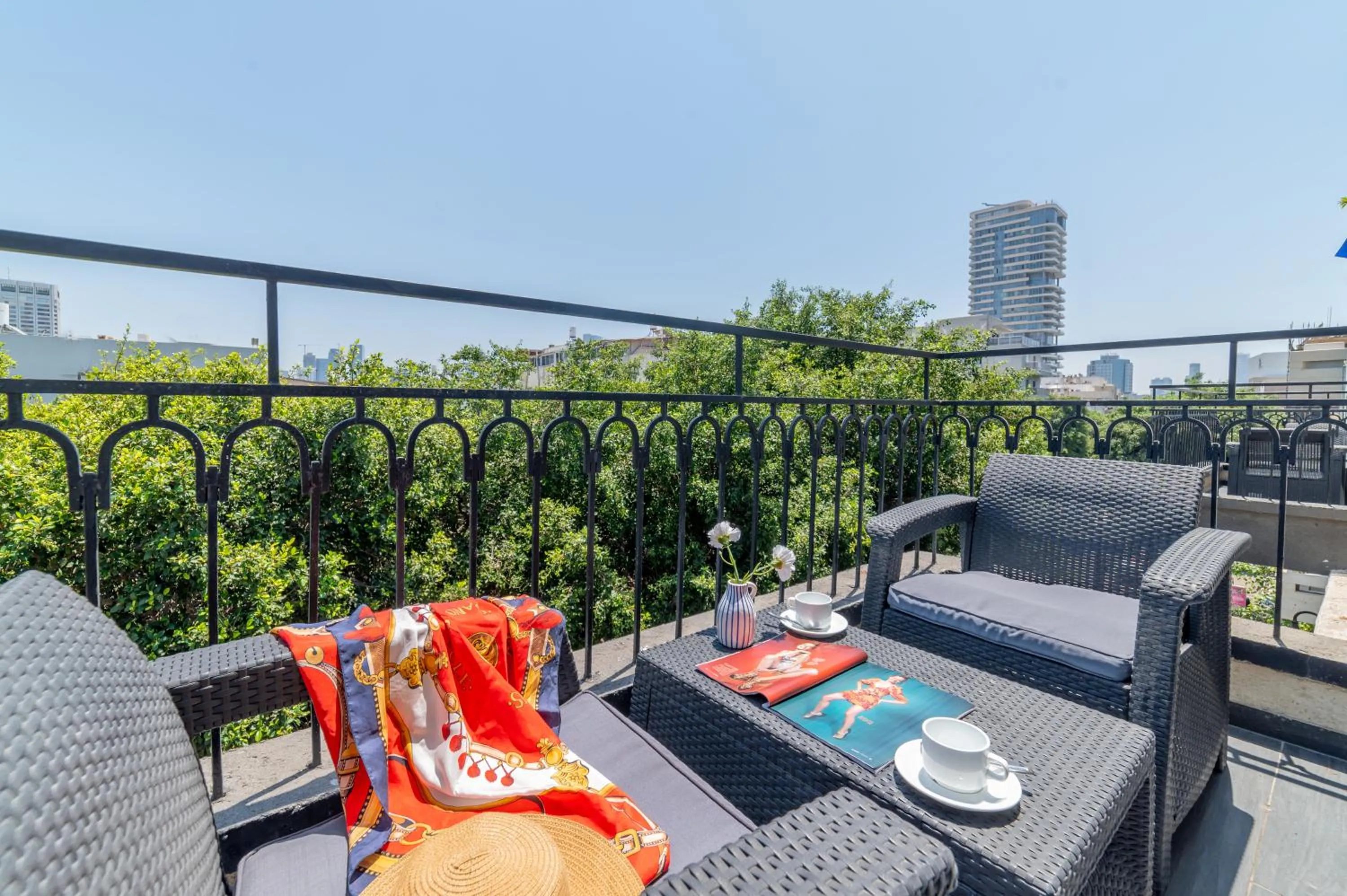 Balcony/Terrace in Dizengoff Avenue Boutique Hotel