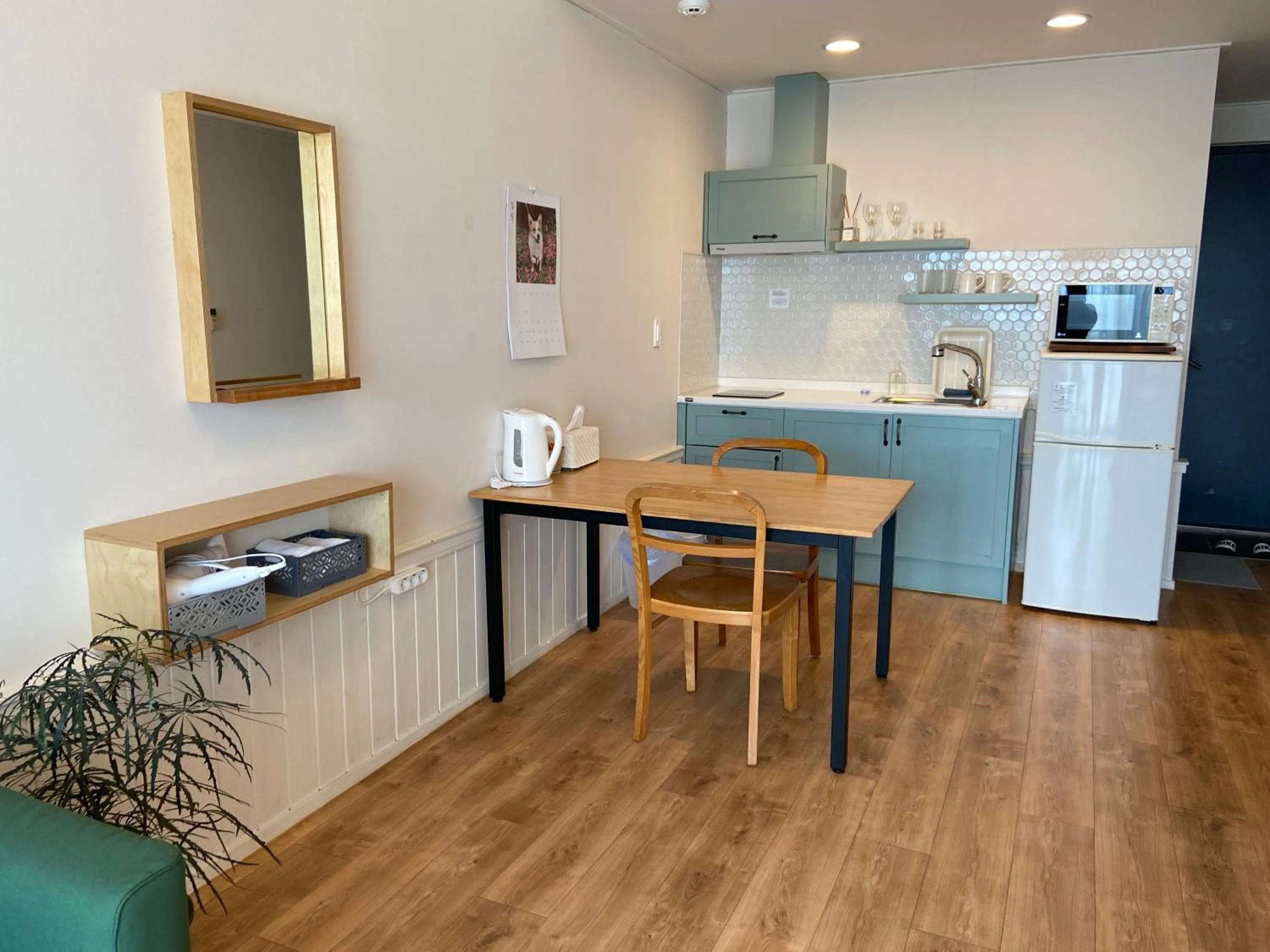 Kitchen or kitchenette in La Pause Pension