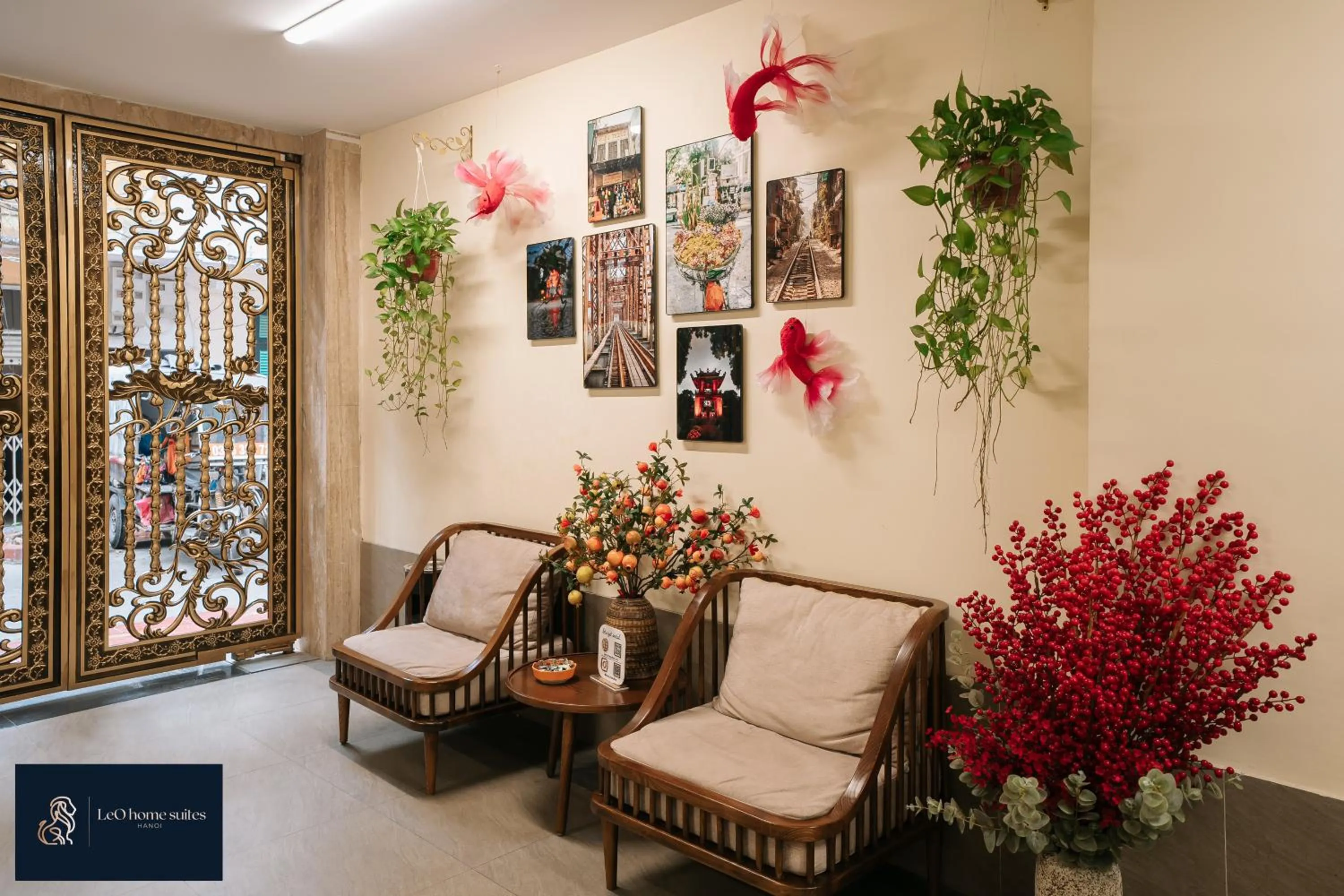 Living room in High-ser Apt w Greenview, Projector and 2BR incenter - So warmly and spacious