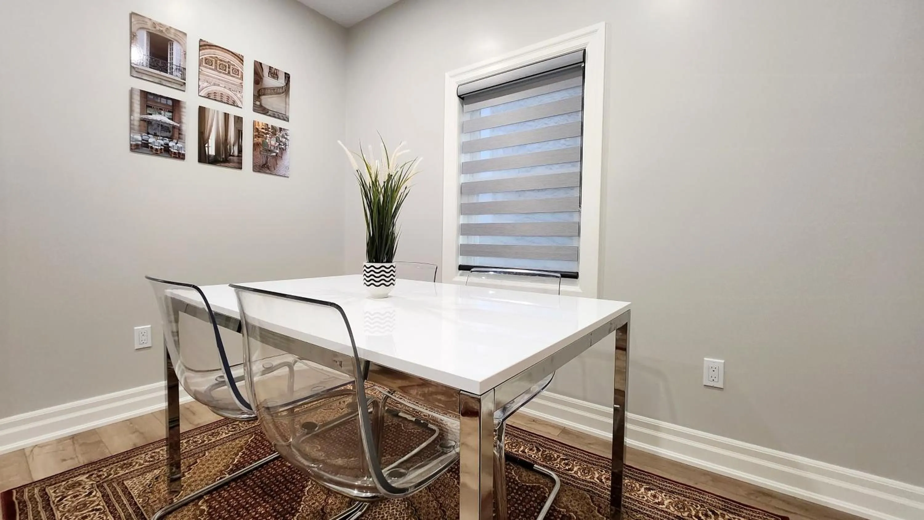 Dining area in The Cozy Cove Modern King-Bedroom Full Apartment
