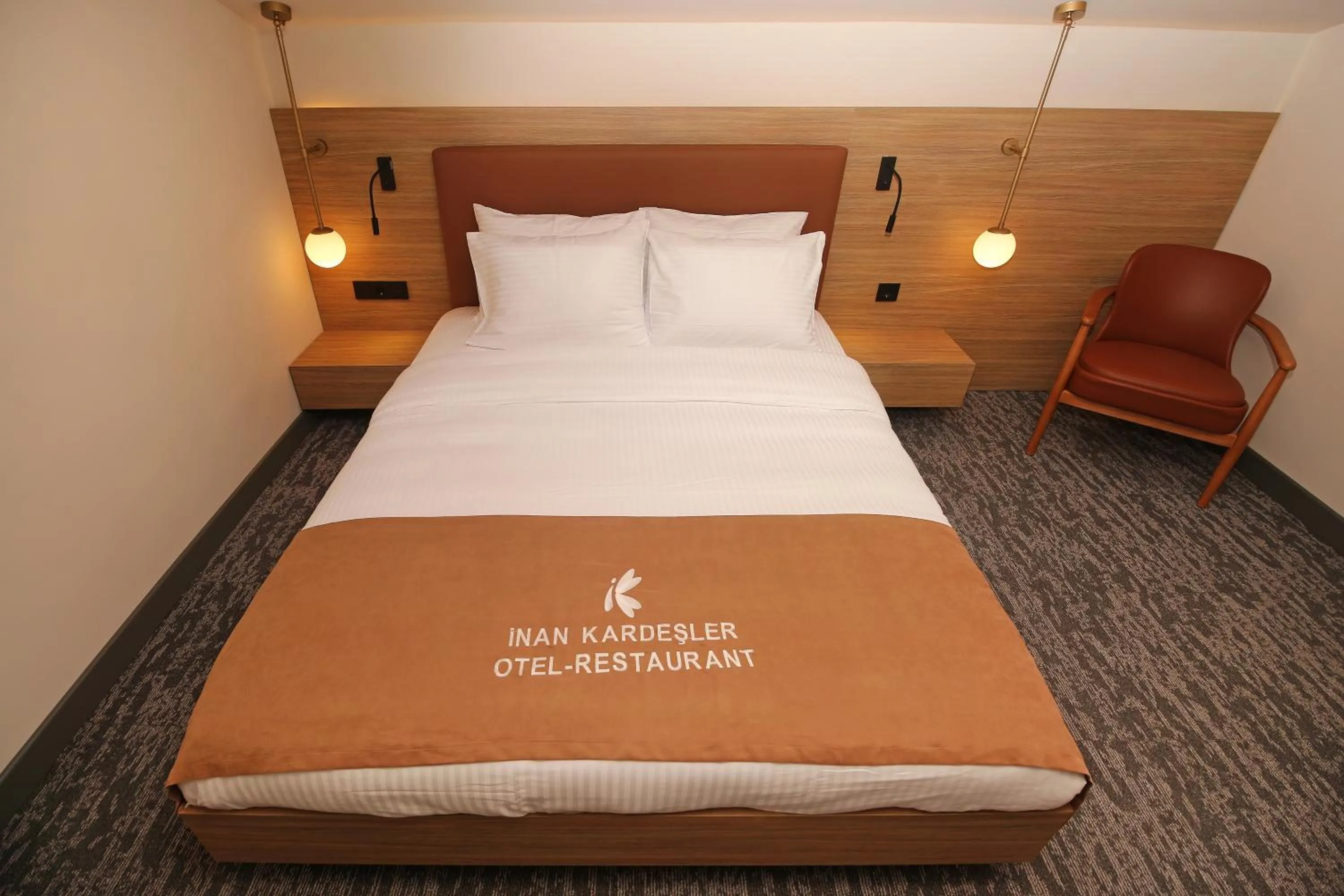 Bed in İnanlar City Hotel