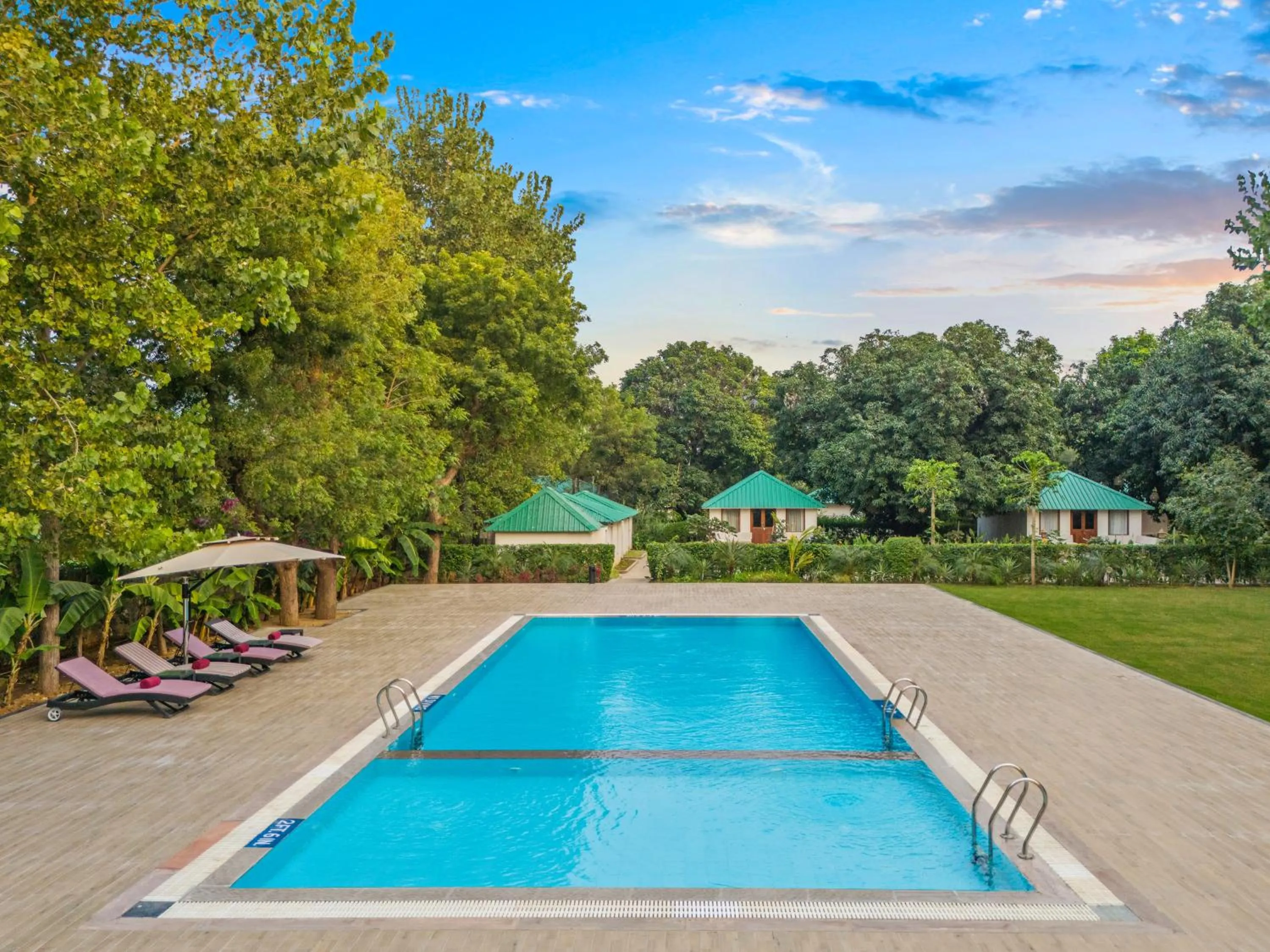 Swimming pool in ZANA Luxury Forest Resort, Ranthambore
