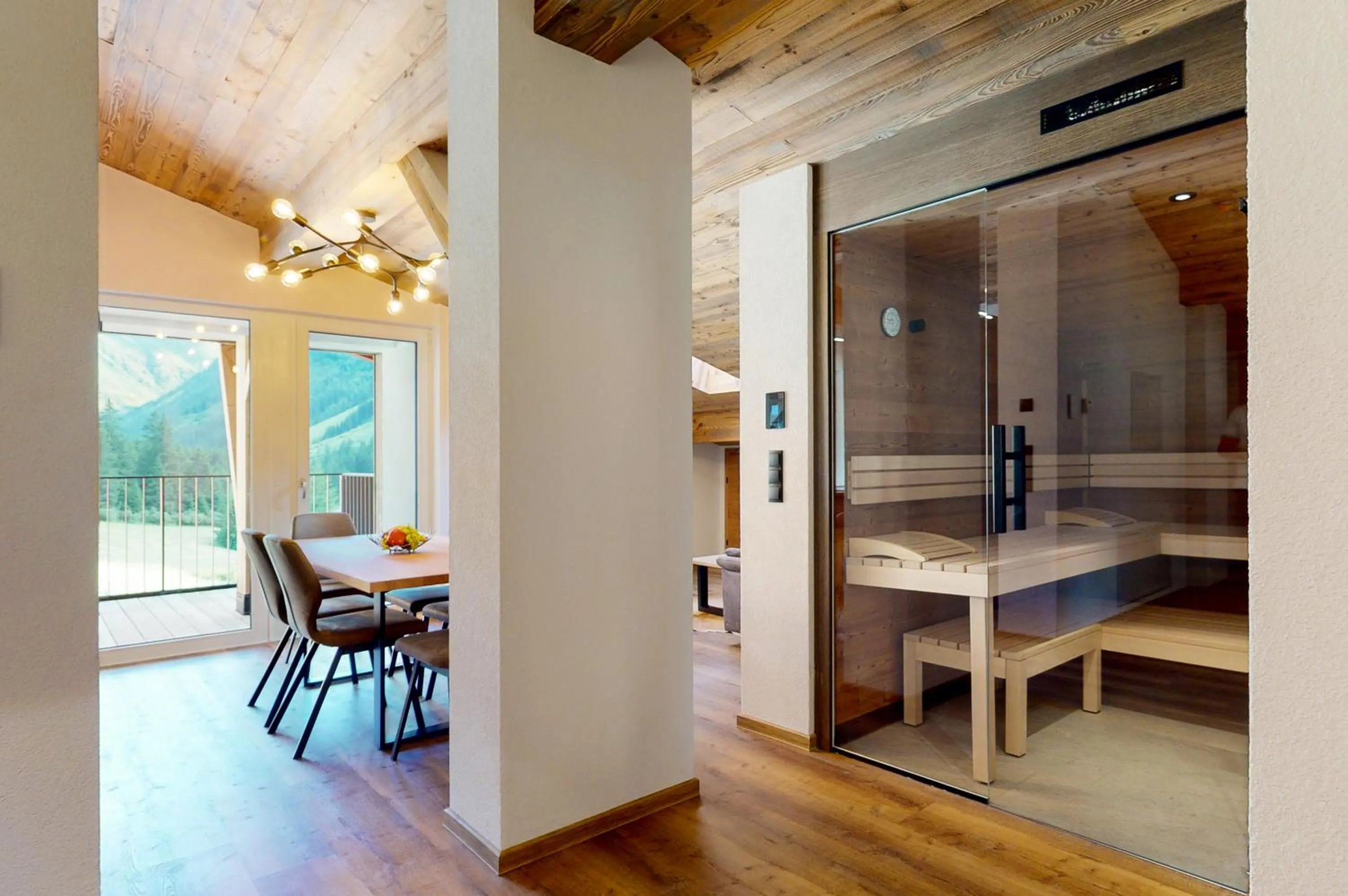 Sauna in PitzPlus Appartements