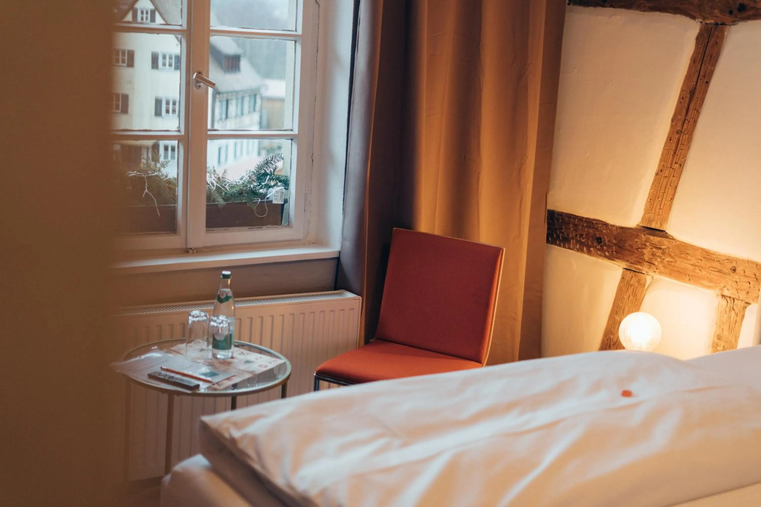 Seating area, Bed in Gasthof Hotel zur Post