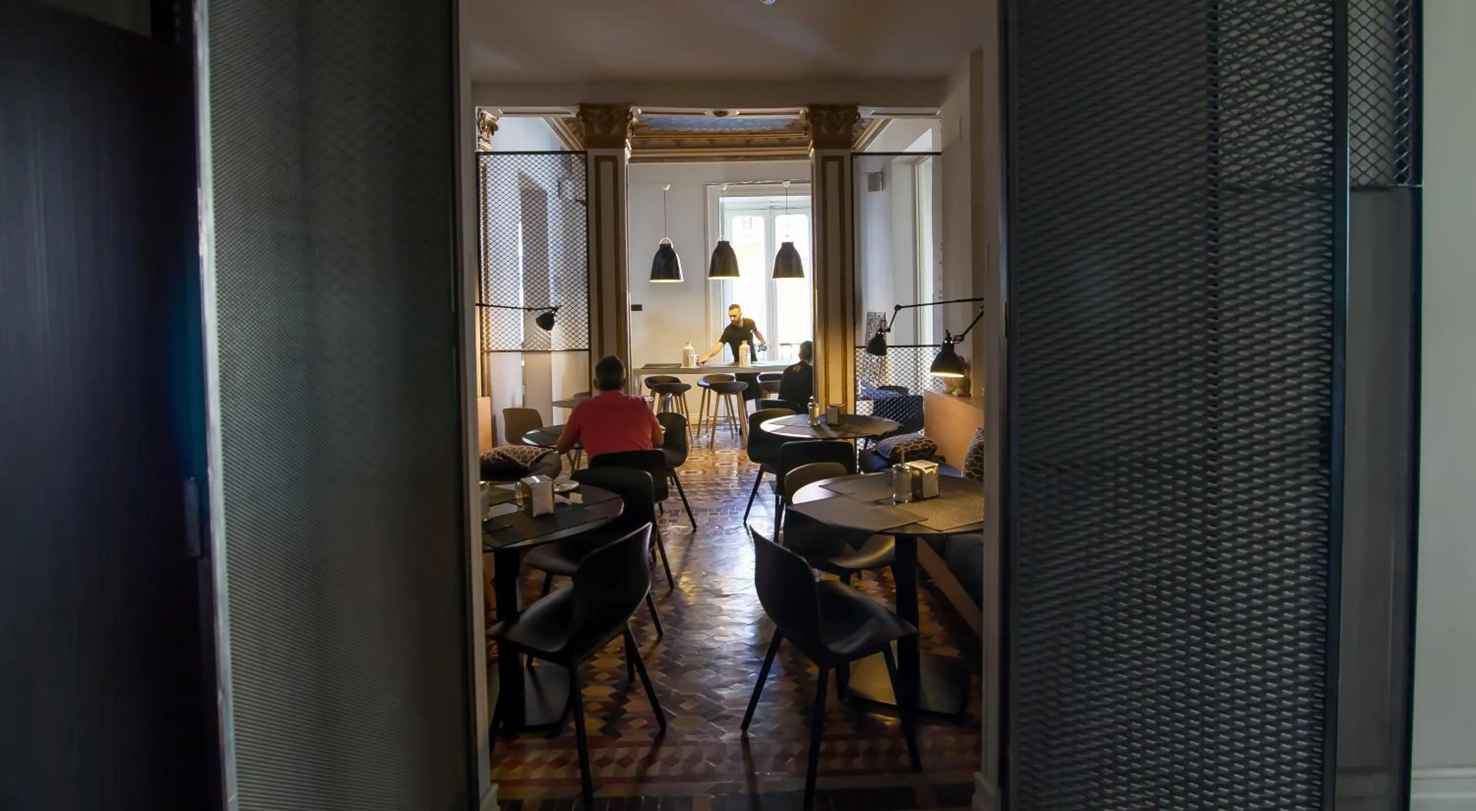 Communal lounge/ TV room in Toc Hostel Madrid