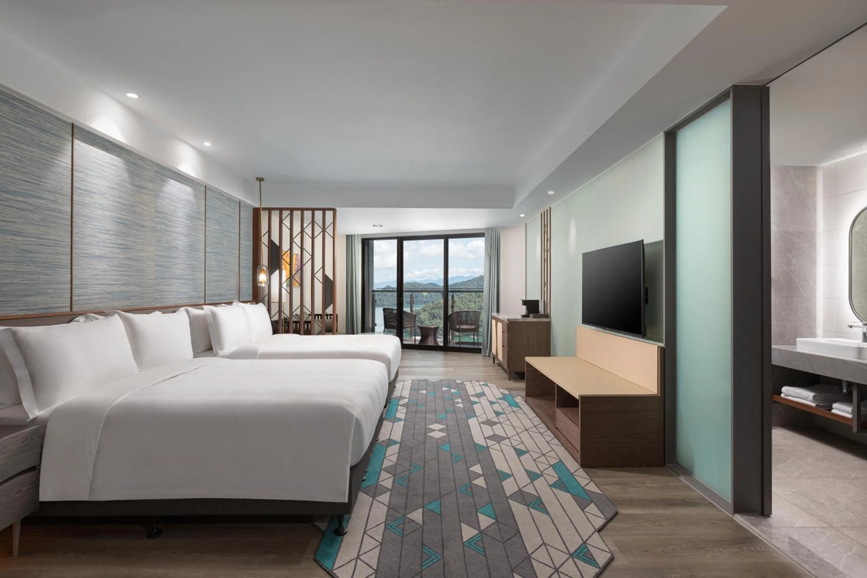 Photo of the whole room, Bed in Wyndham Sun Moon Lake