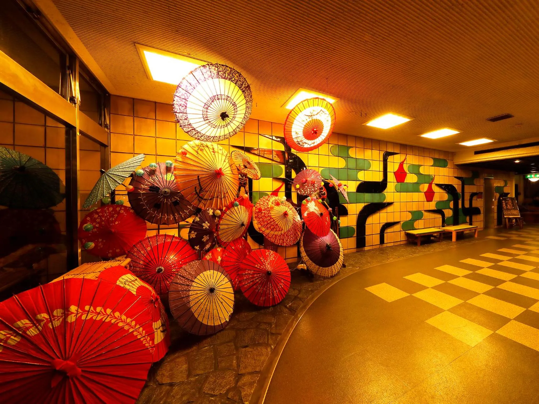 Decorative detail in Mikuma Hotel