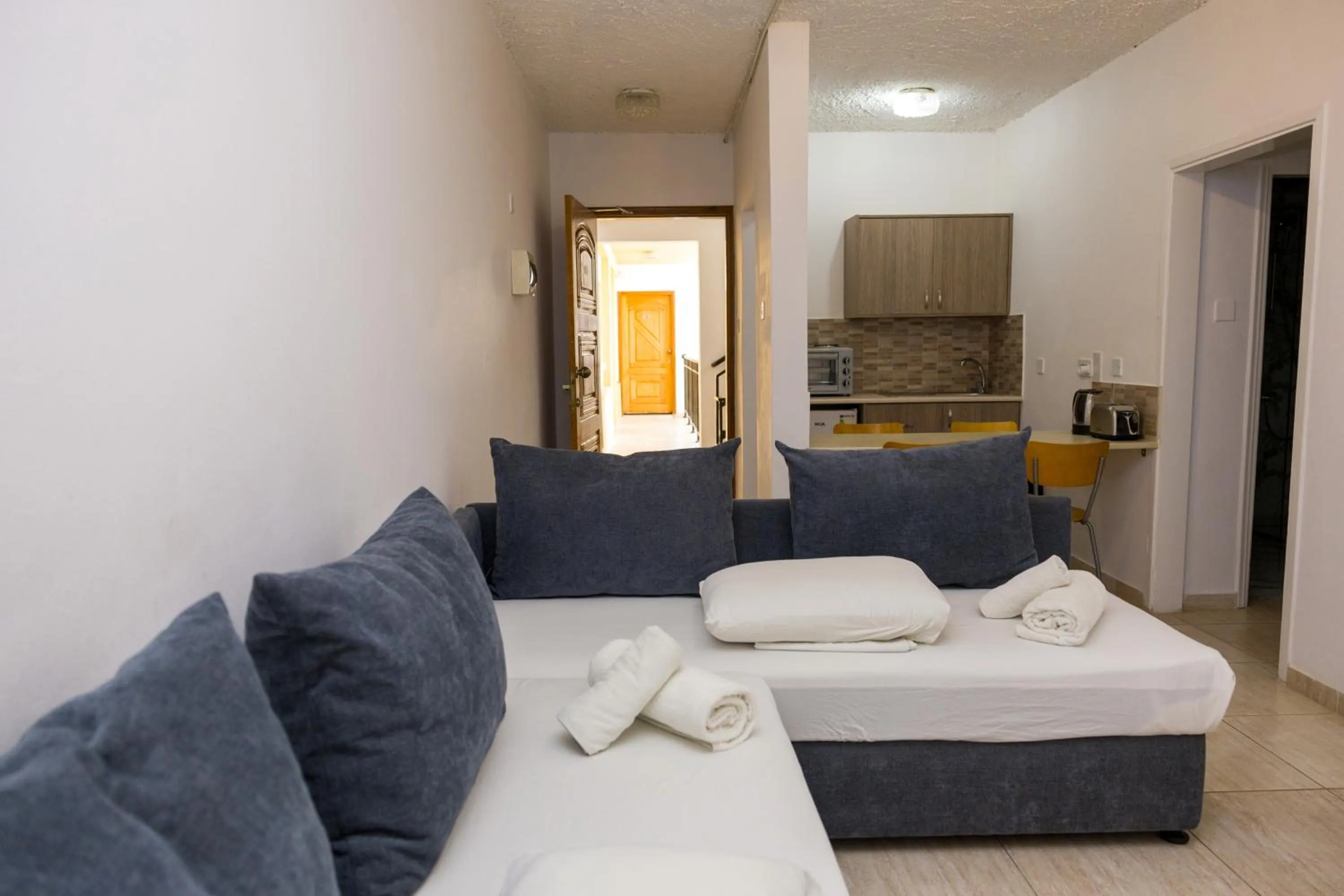 Seating area in Alecos Hotel Apartments