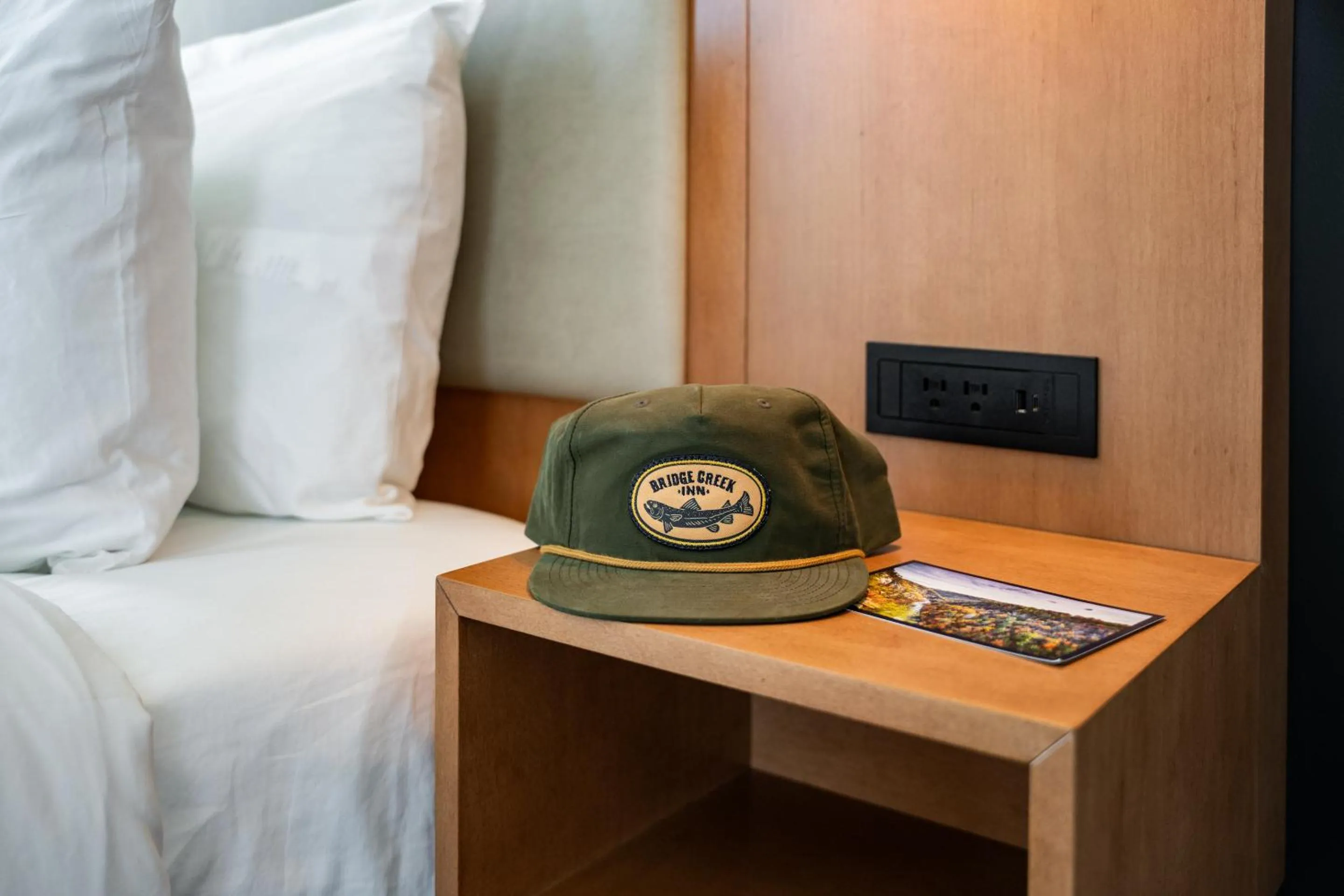 Bed in Bridge Creek Inn