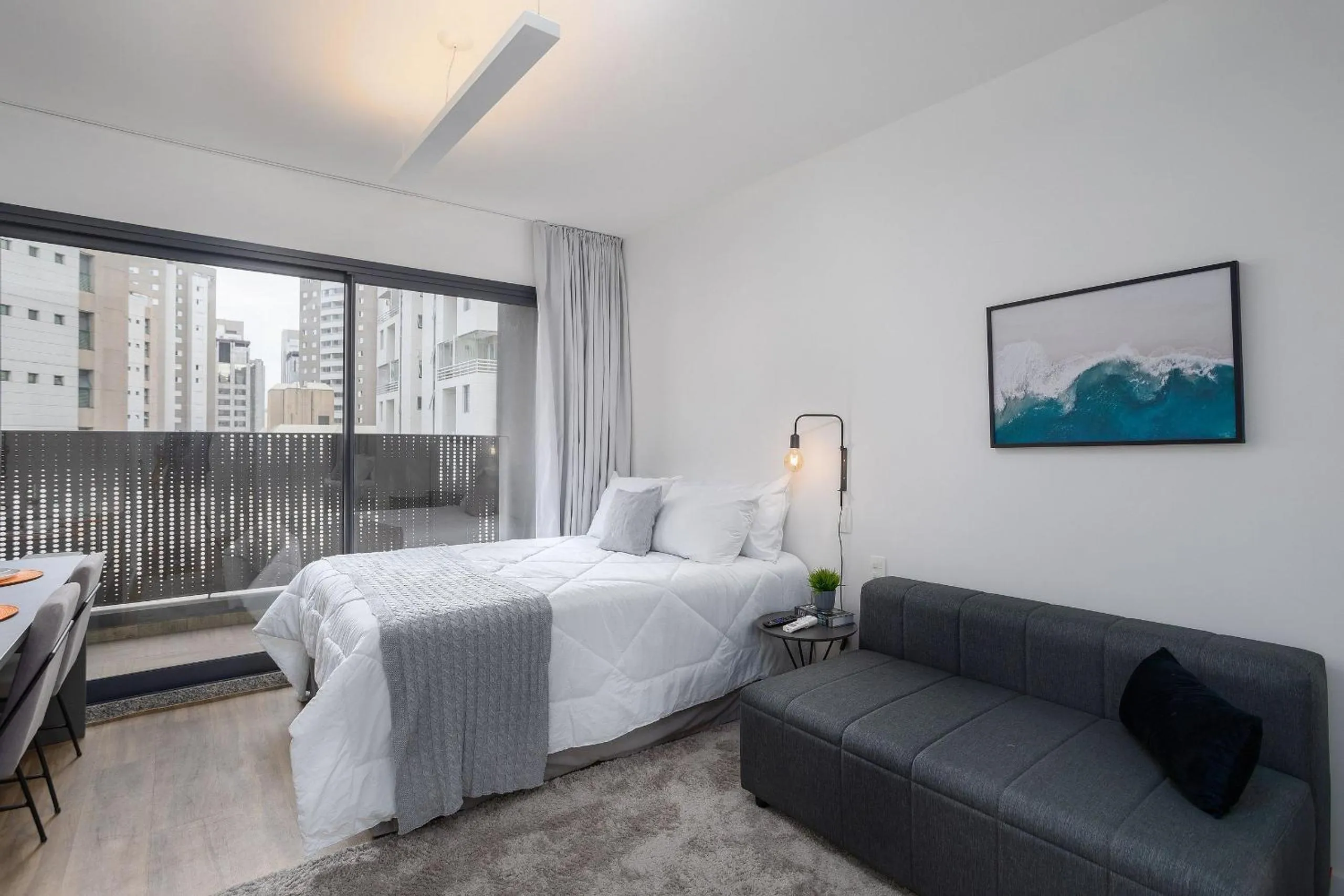 Bedroom, Bed in Walk Moema