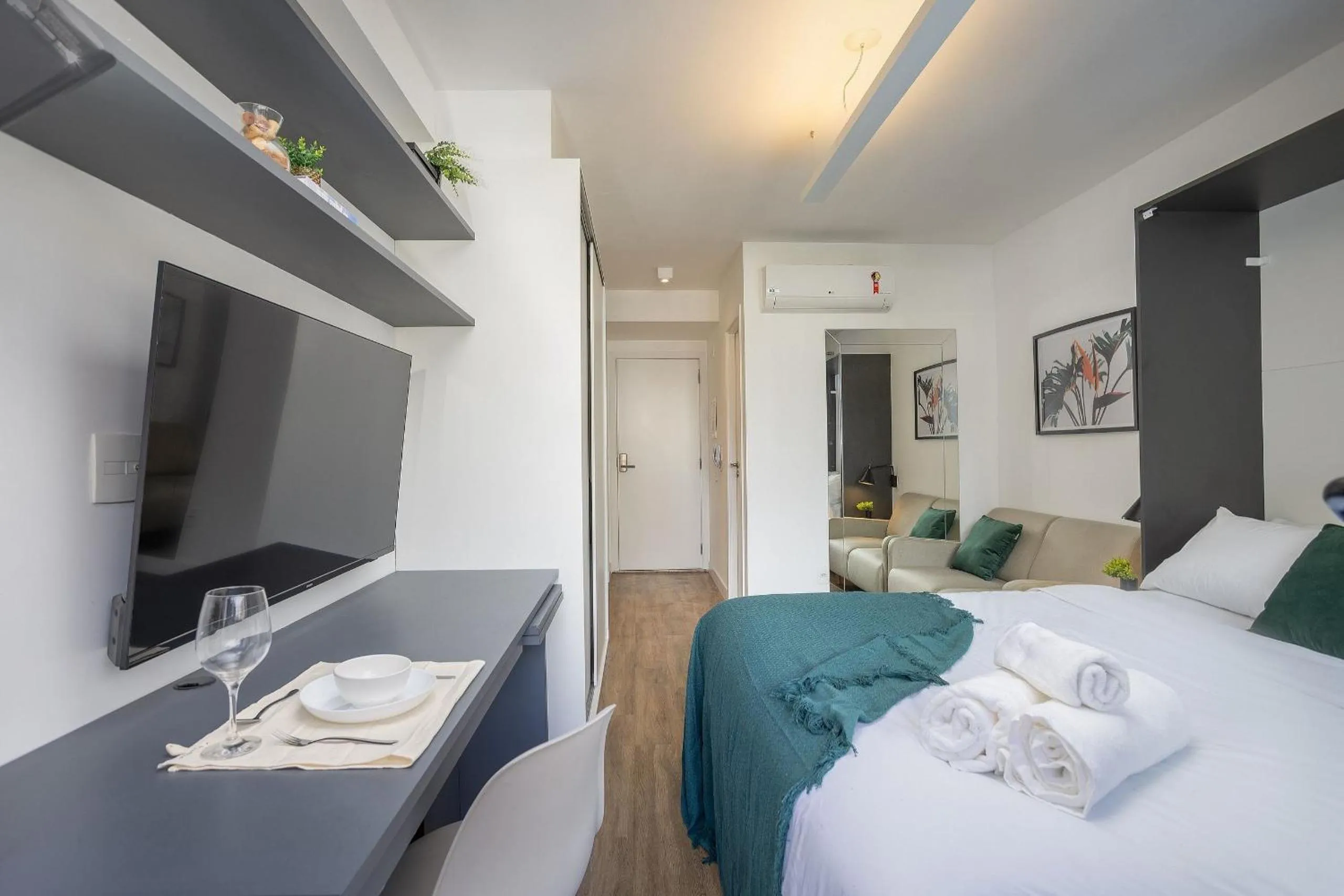 Bedroom, Bed in Walk Moema