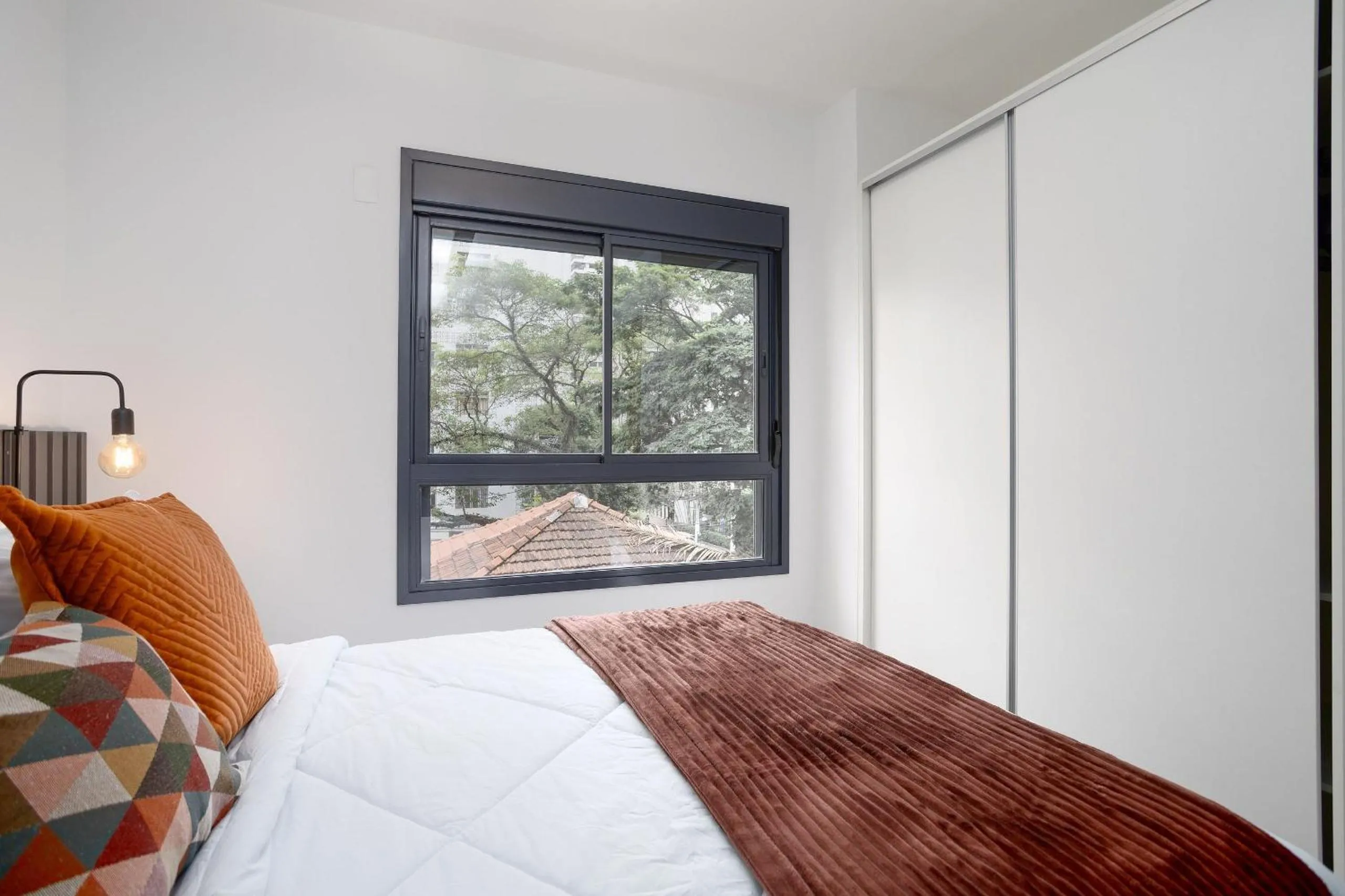 Bedroom, Bed in Walk Moema