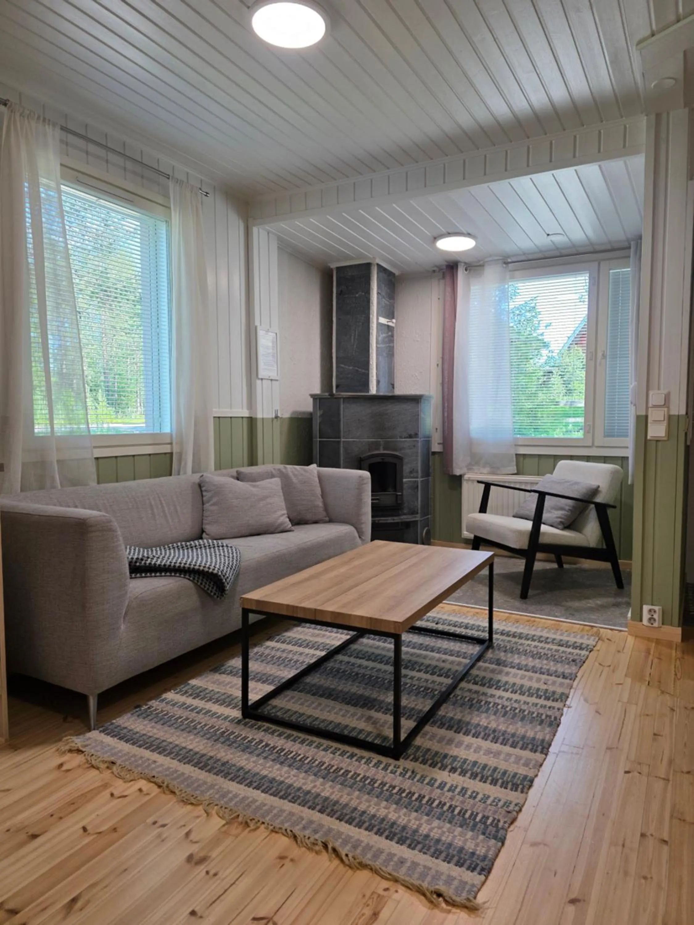 Seating area in Levilehto Apartments