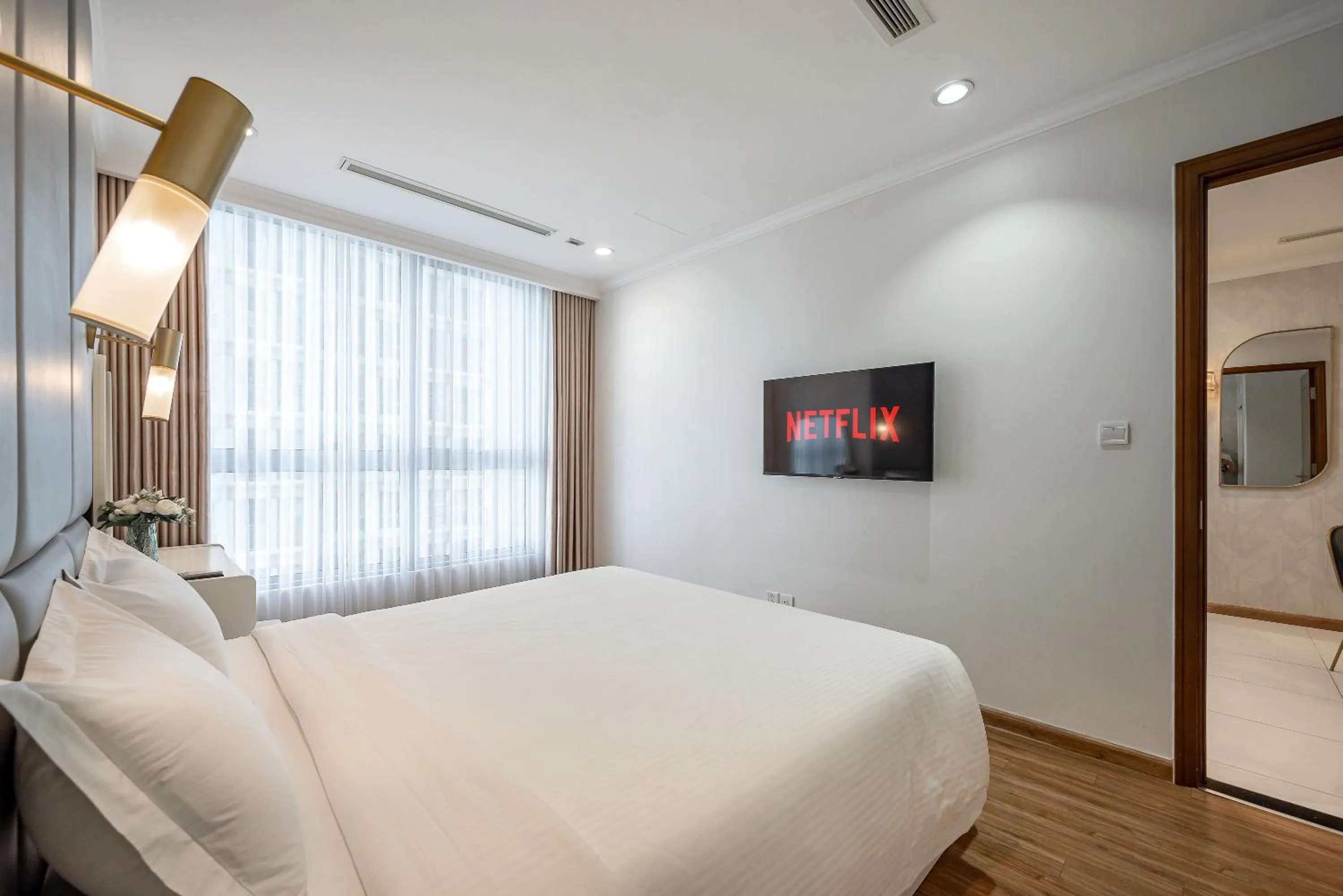 Bedroom, Bed in CeLaVie Serviced Apartment - The Vinhomes and Landmark