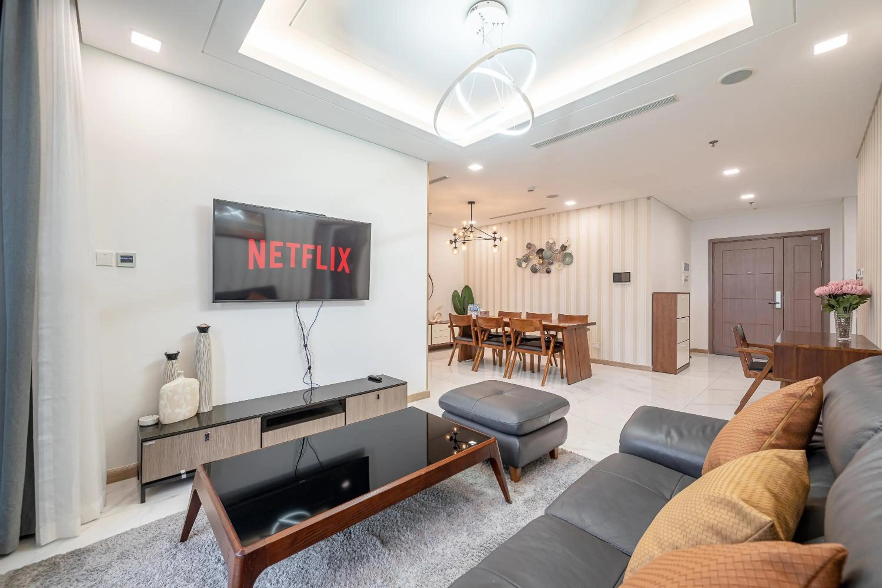 TV and multimedia in CeLaVie Serviced Apartment - The Vinhomes and Landmark