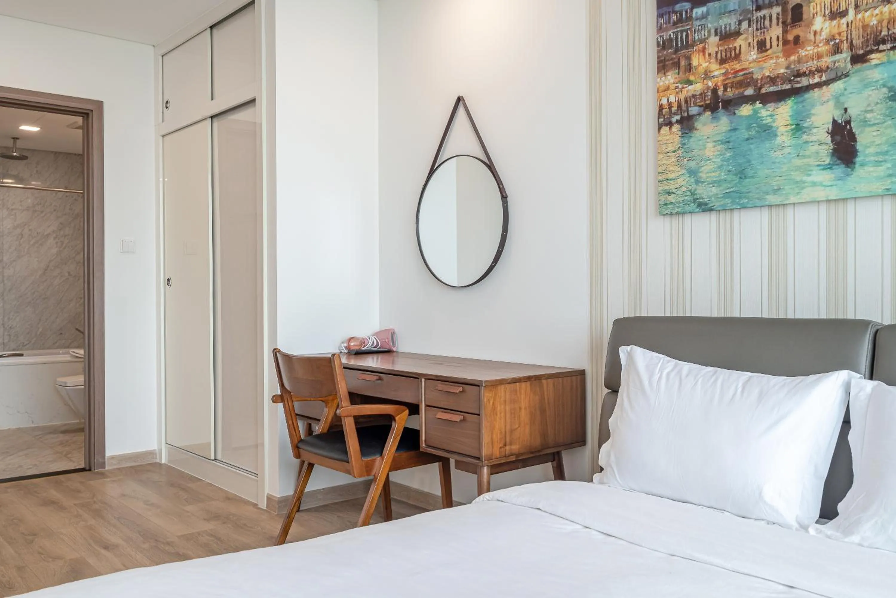 Bed in CeLaVie Serviced Apartment - The Vinhomes and Landmark