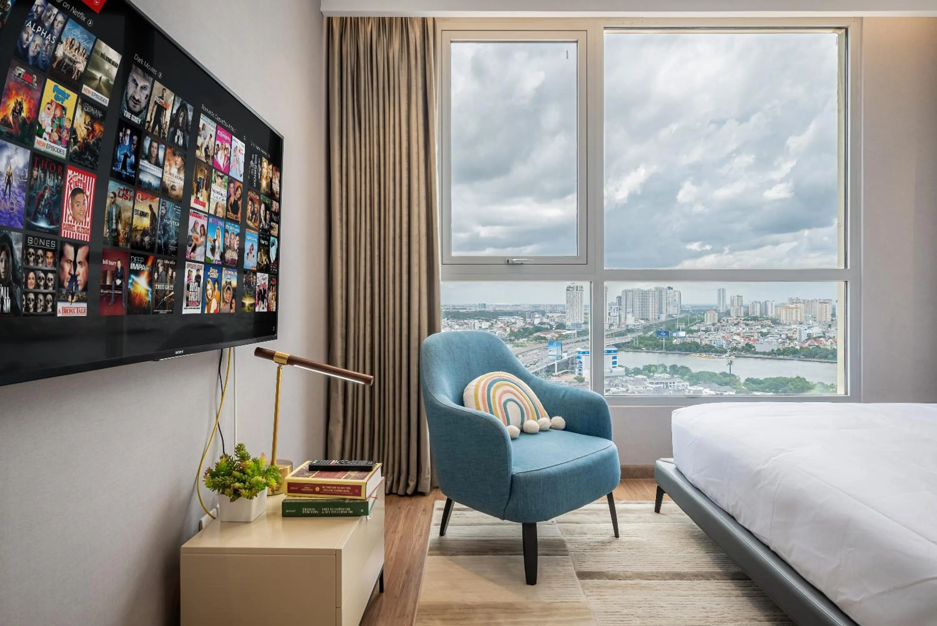 Bed in CeLaVie Serviced Apartment - The Vinhomes and Landmark