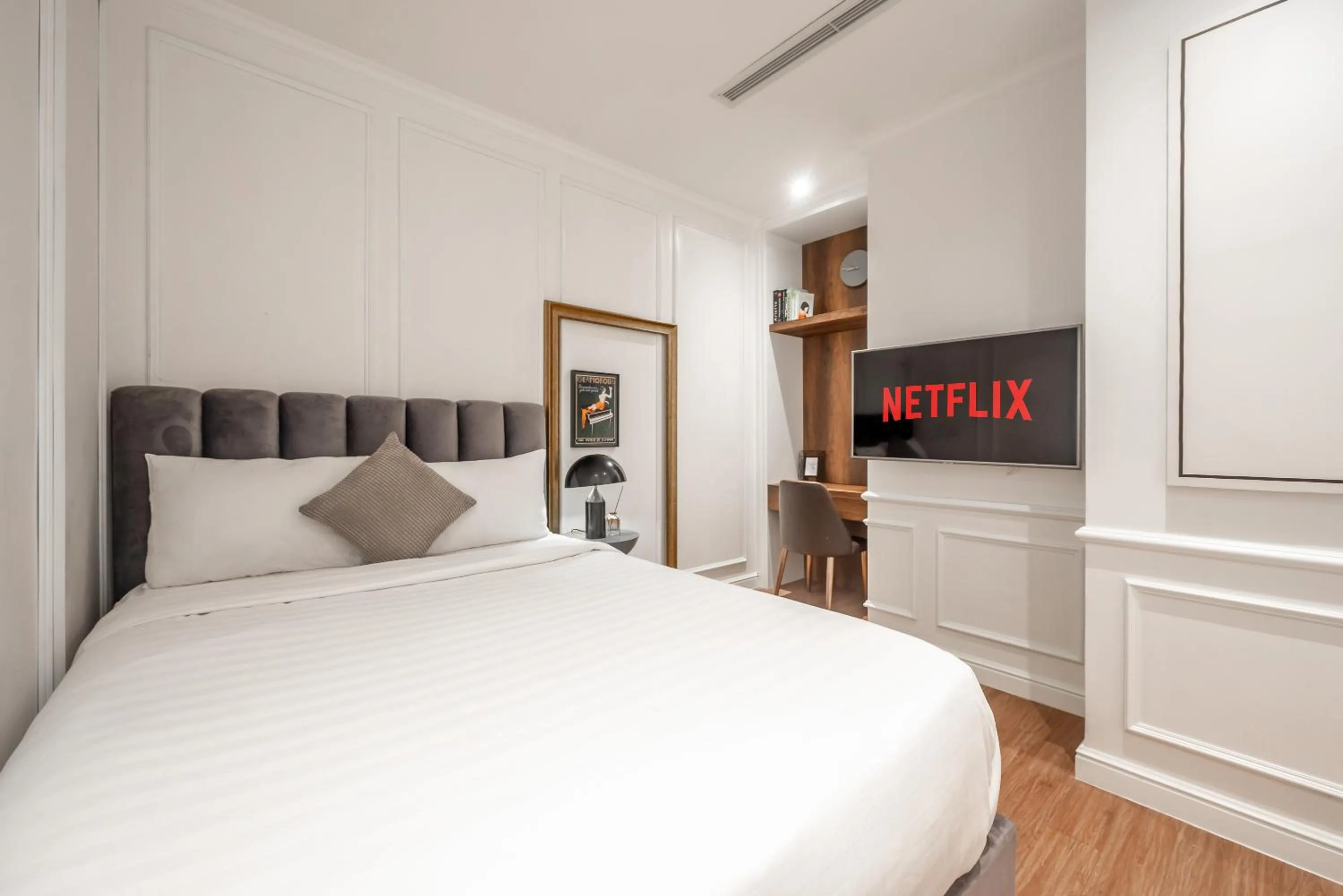 Bed in CeLaVie Serviced Apartment - The Vinhomes and Landmark