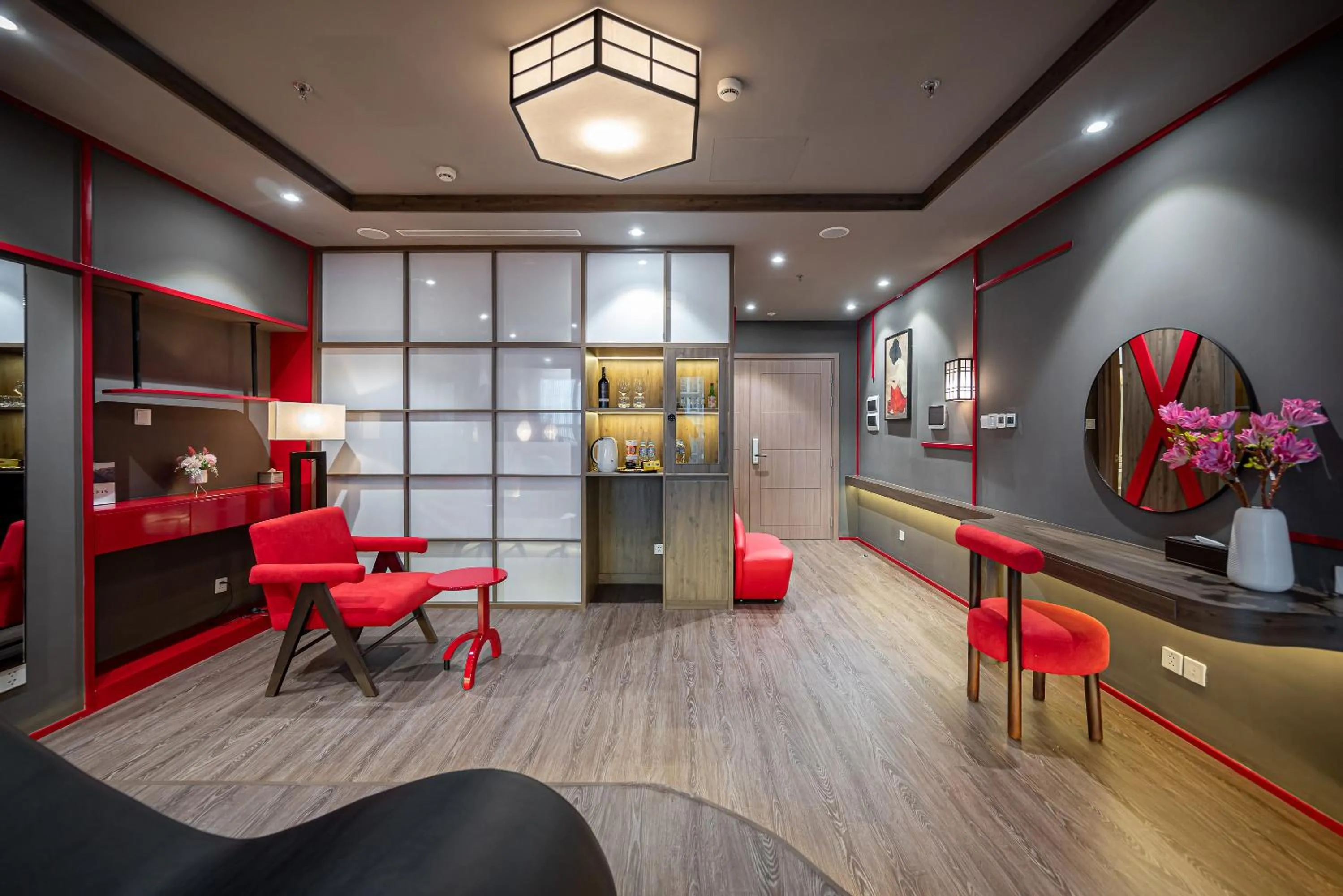 Living room in CeLaVie Serviced Apartment - The Vinhomes and Landmark