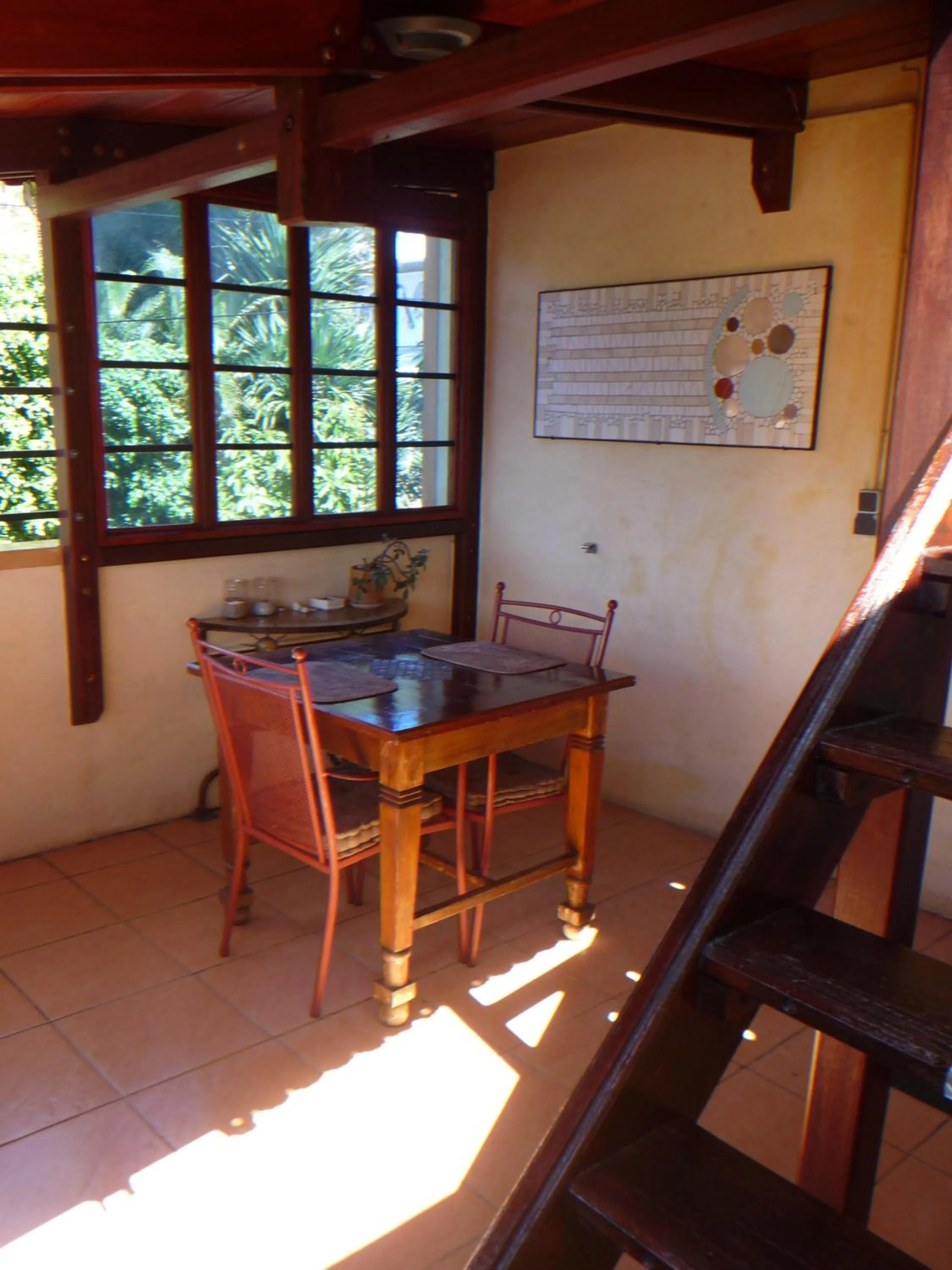 Seating area in La Reine Creole